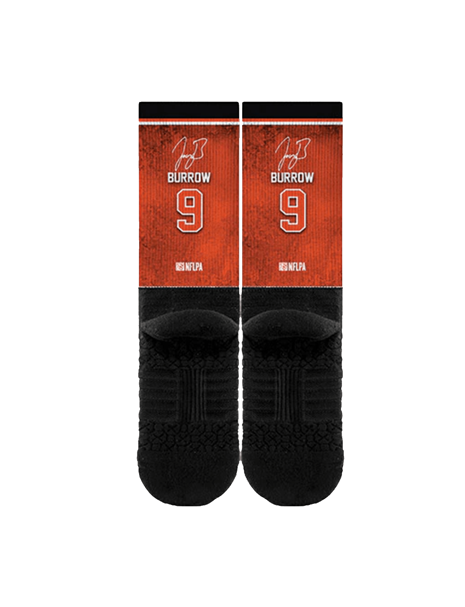 Joe Burrow Cincinnati Bengals Strideline NFL Profile Premium Sub Crew Socks