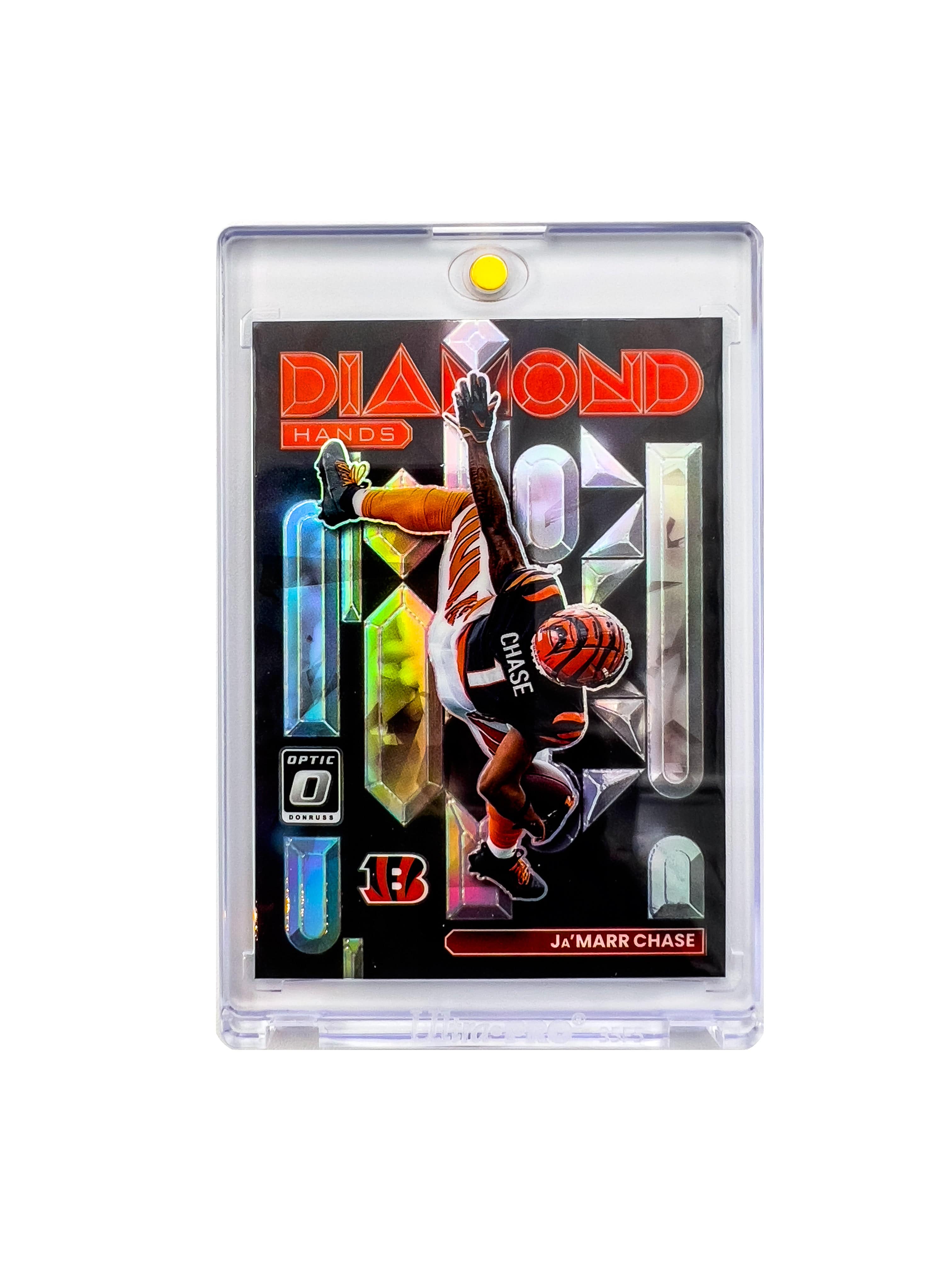 Jamarr Chase Cincinnati Bengals Panini NFL Optic 22 Diamond Hands Card