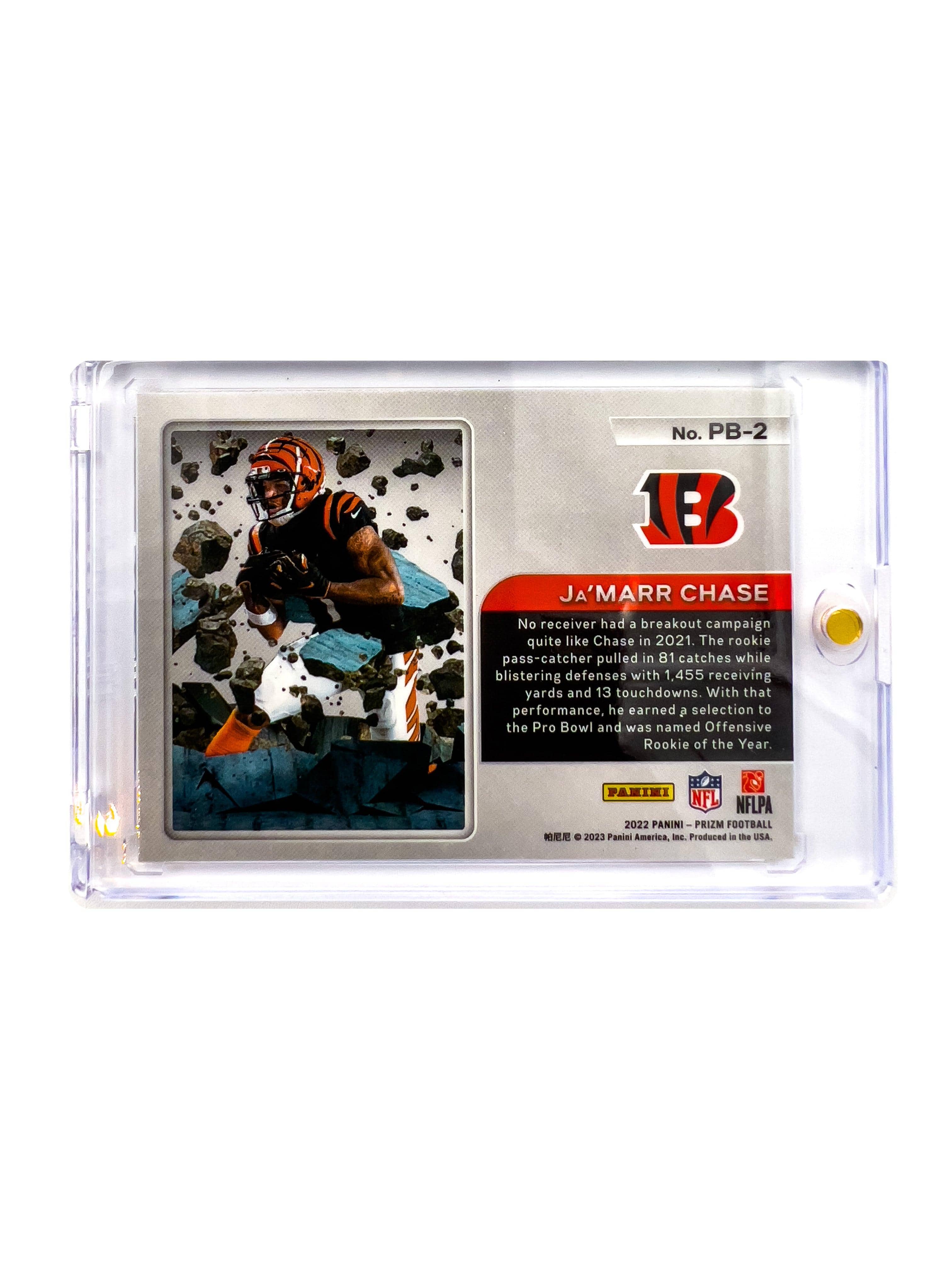 Jamarr Chase Cincinnati Bengals Panini NFL Prizm 22 Break Insert Card