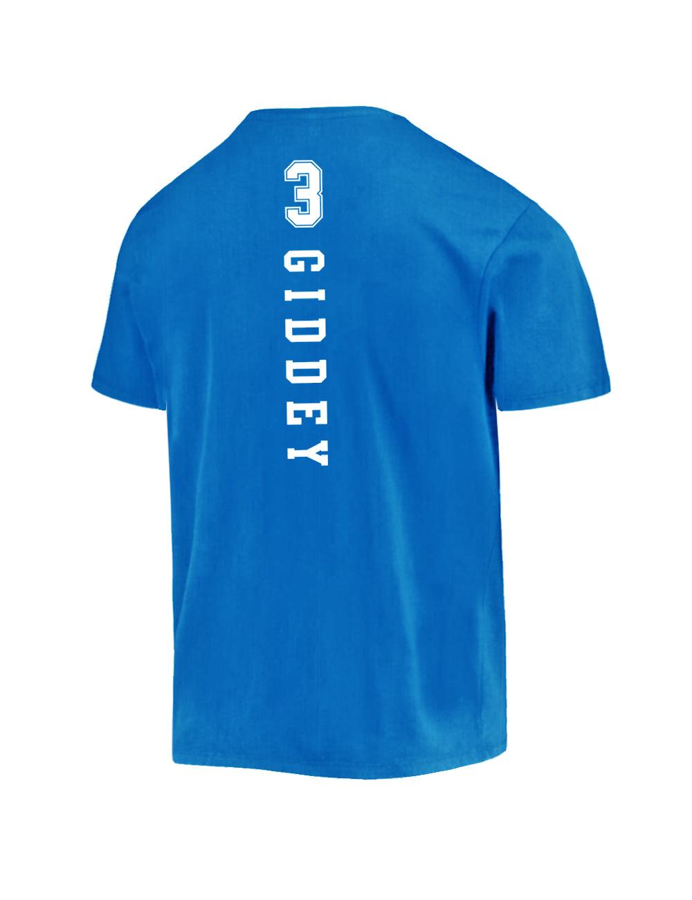 Josh Giddey Oklahoma City Thunder NBA Name & Number T-Shirt - Blue