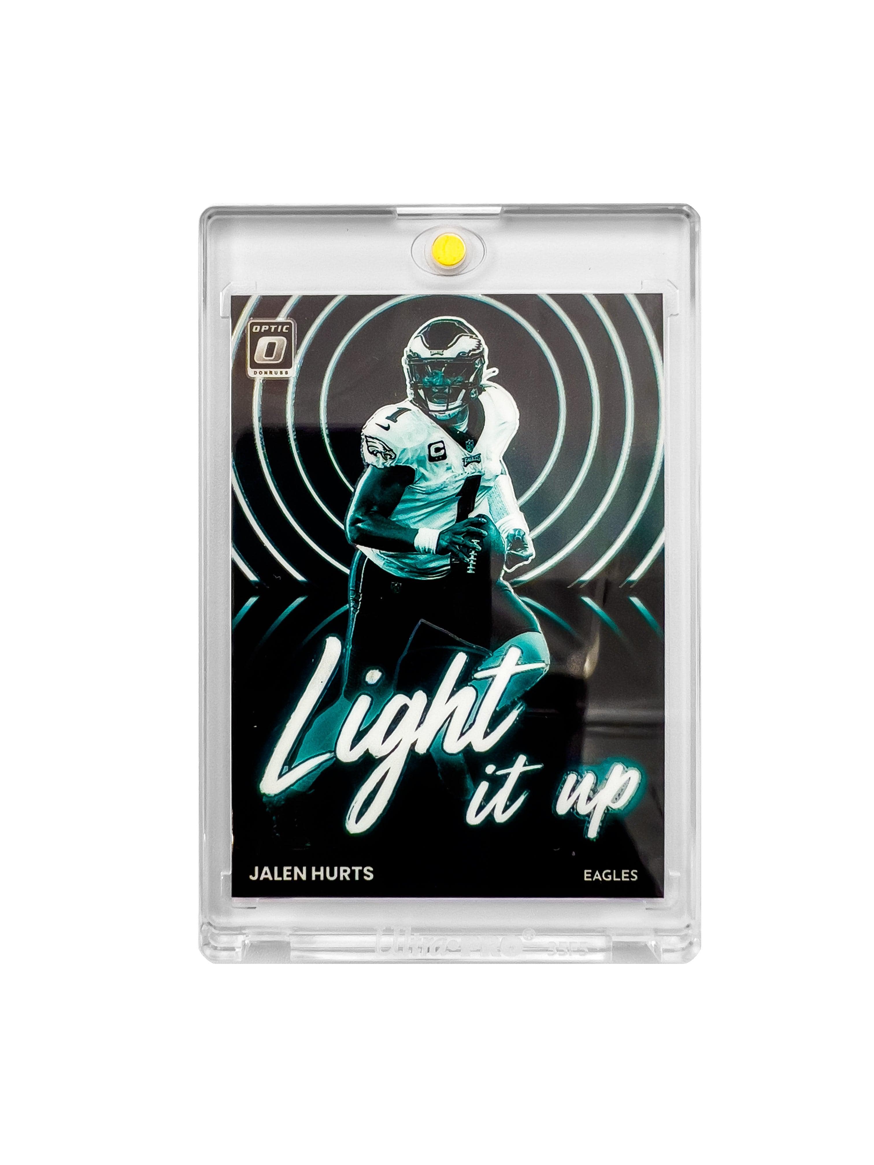 Jalen Hurts Philadelphia Eagles Panini NFL Optic 22 Light It Up Card