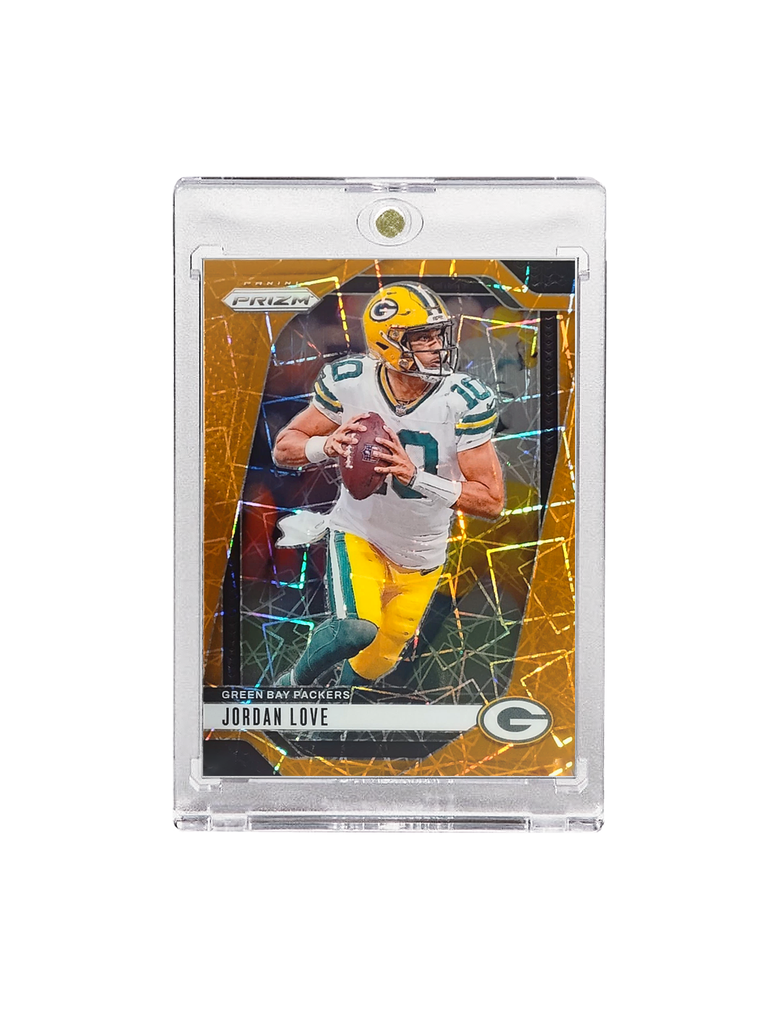 Jordan Love Green Bay Packers Panini NFL Prizm 24 Orange Lazer Card