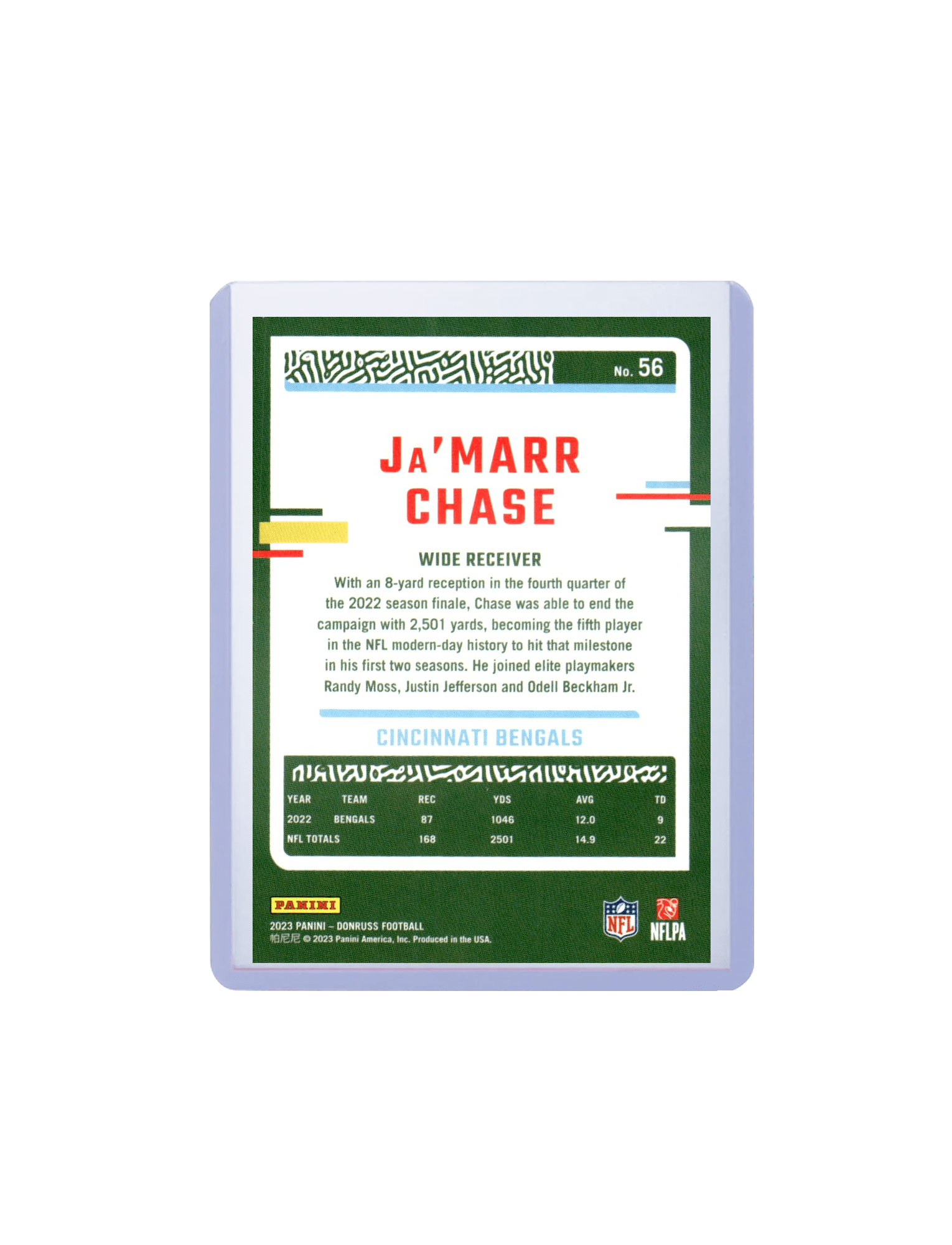 JaMarr Chase Cincinnati Bengals Panini NFL 23-24 Donruss Card