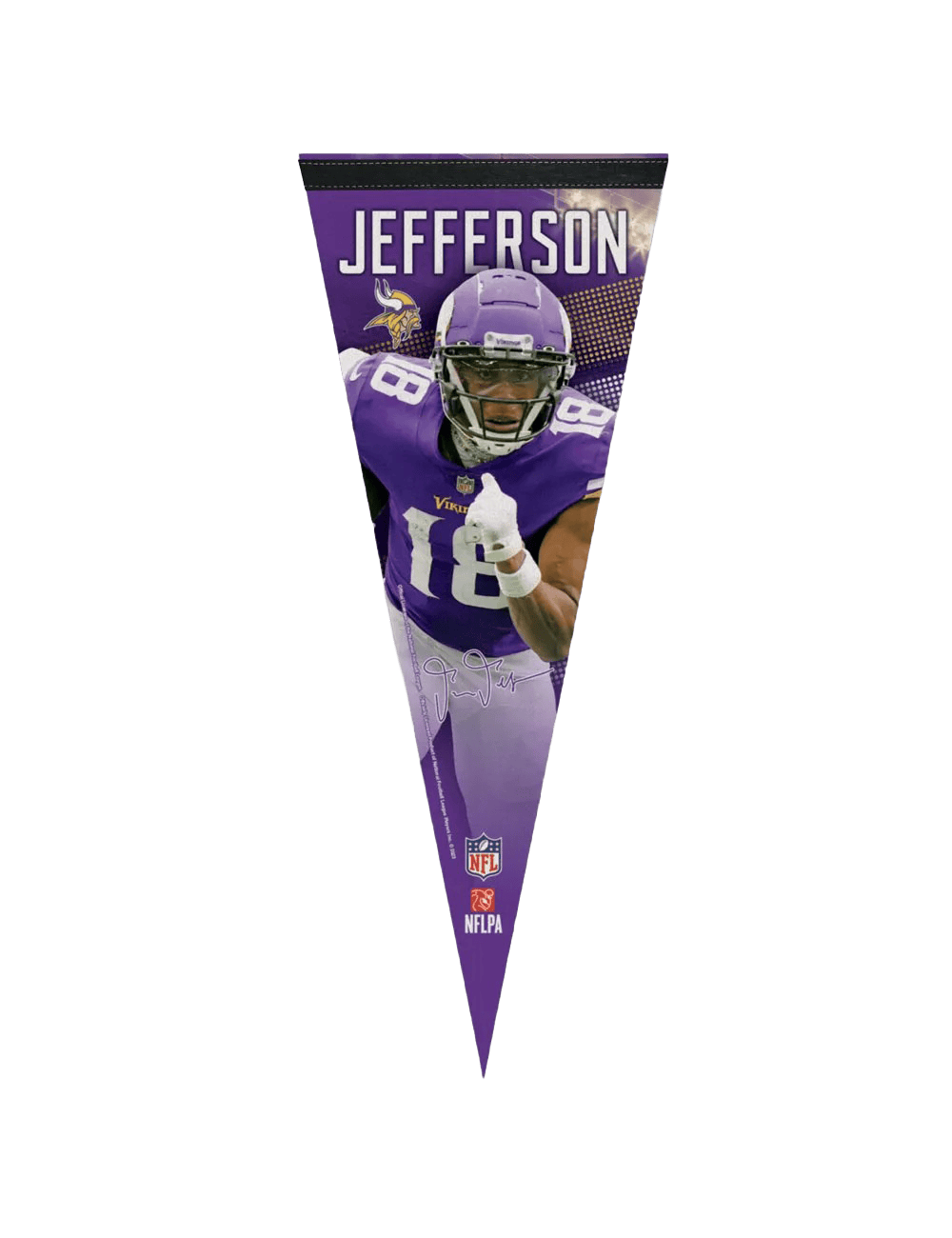 Justin Jefferson Minnesota Vikings Wincraft NHL 12 x 30" Premium Felt Pennant