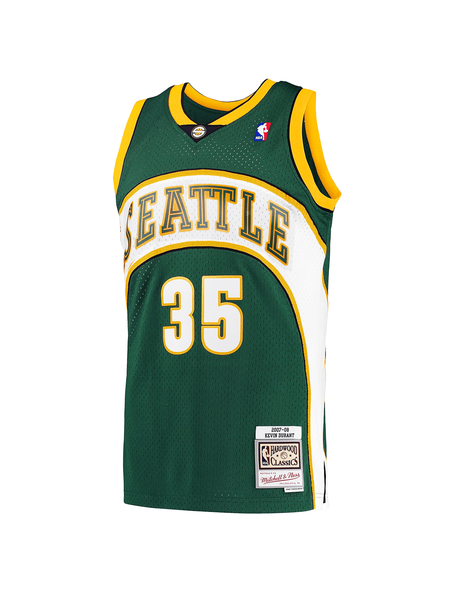 Kevin Durant Seattle Supersonics Mitchell & Ness NBA 07-08 Road Swingman Jersey - Green