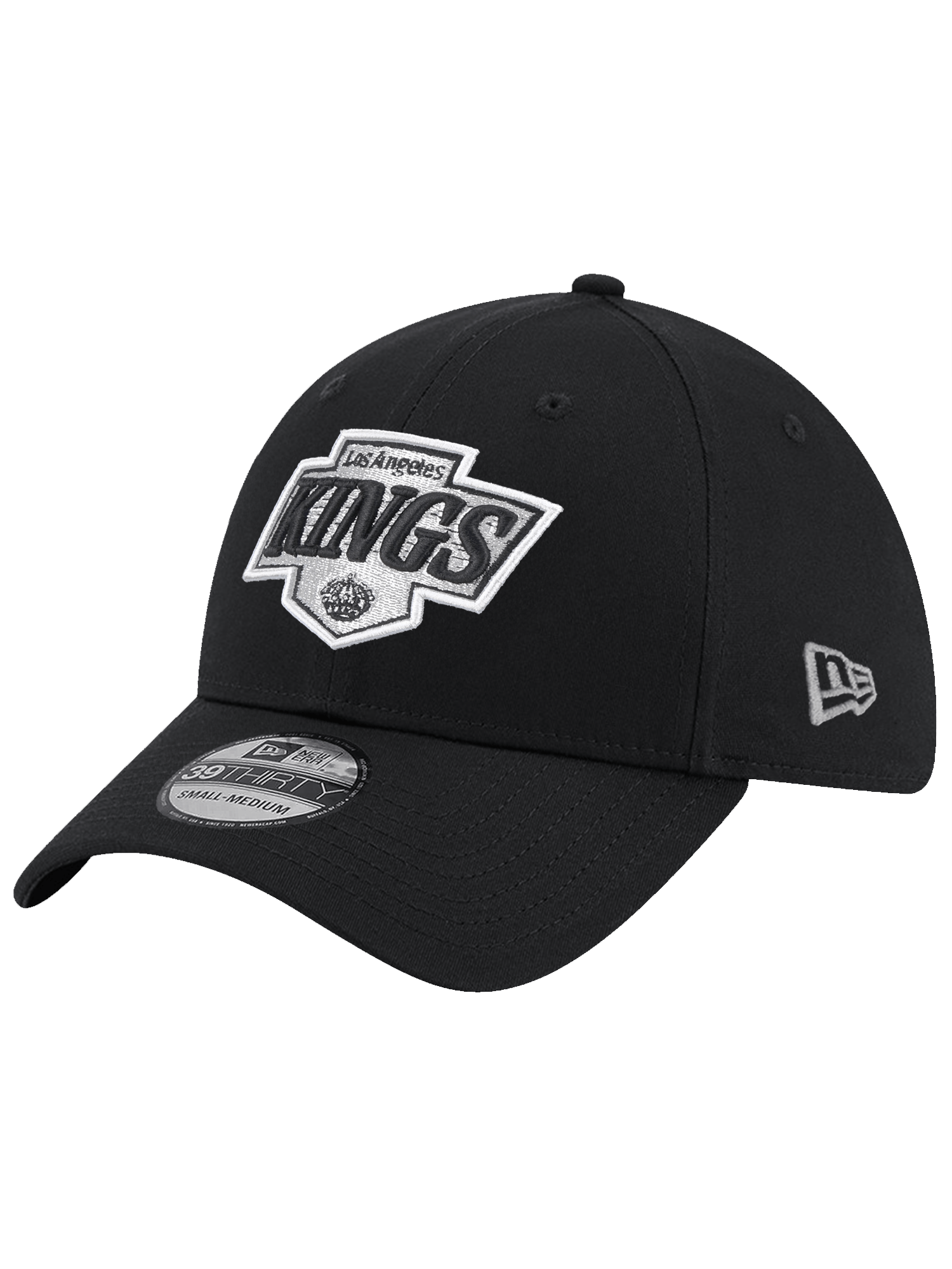Los Angeles Kings New Era NHL Team 39THIRTY Stretch-Fit Hat - Black