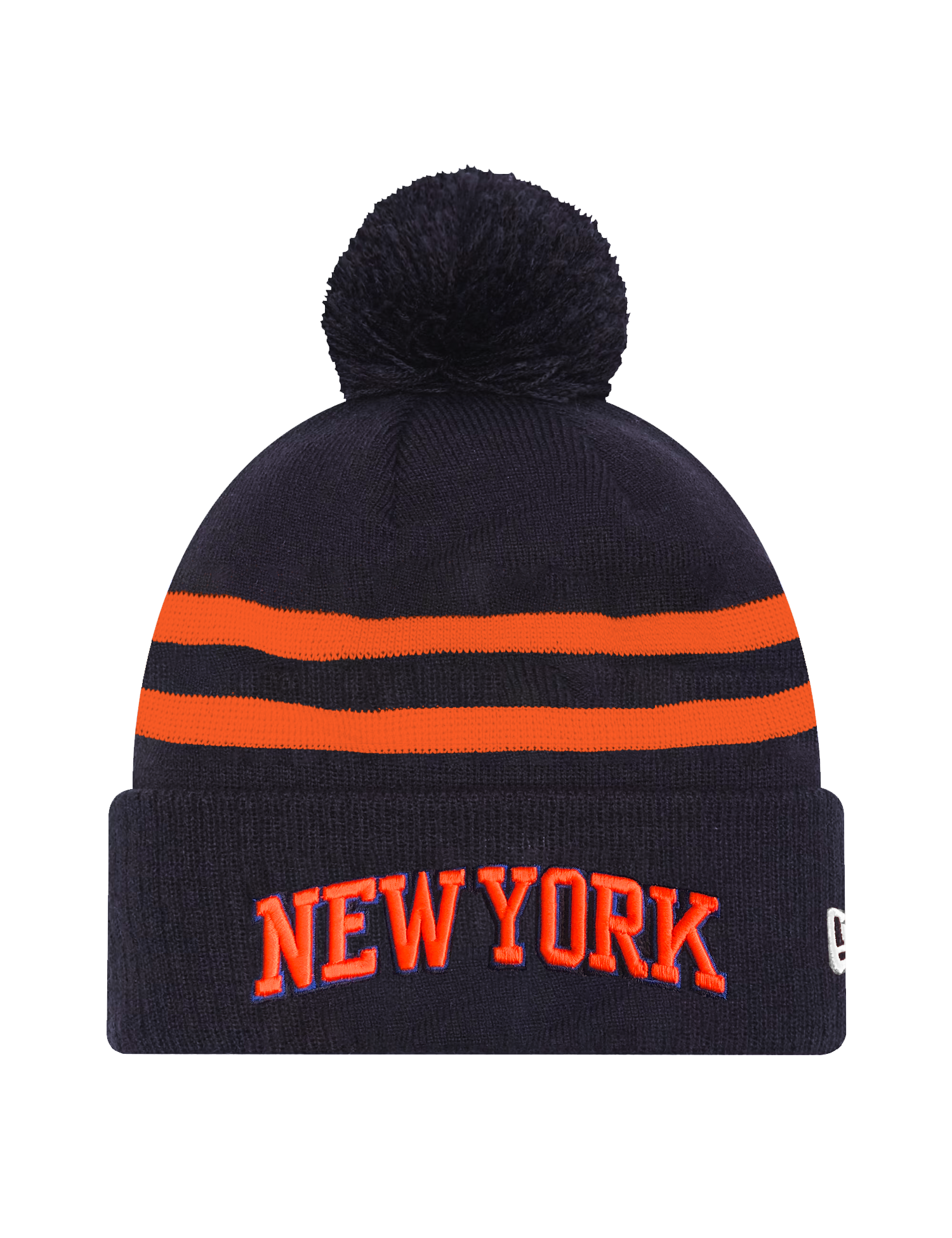New York Knicks New Era NBA Statement Knit Beanie - Navy