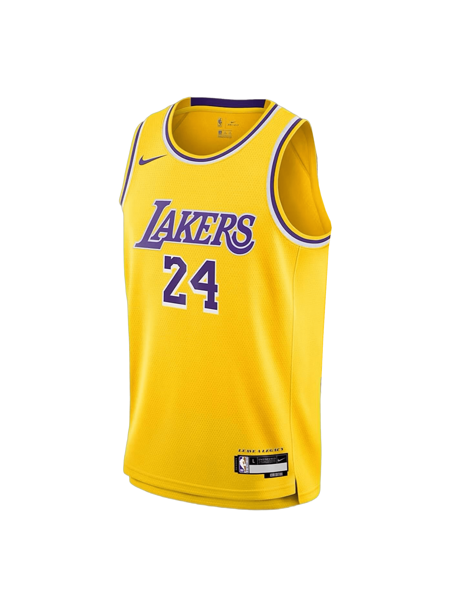 Youths Kobe Bryant Los Angeles Lakers Nike NBA Icon Jersey - Yellow