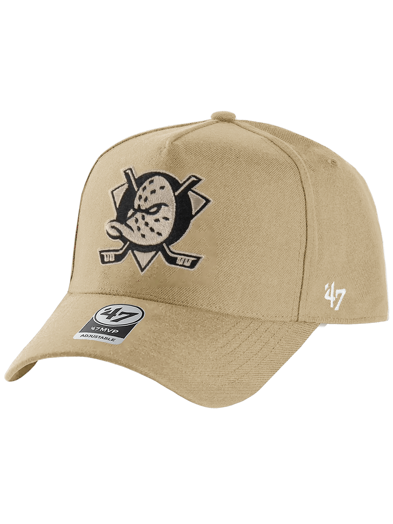 Anaheim Ducks '47 NHL Tonal MVP DT Snapback Hat - Khaki