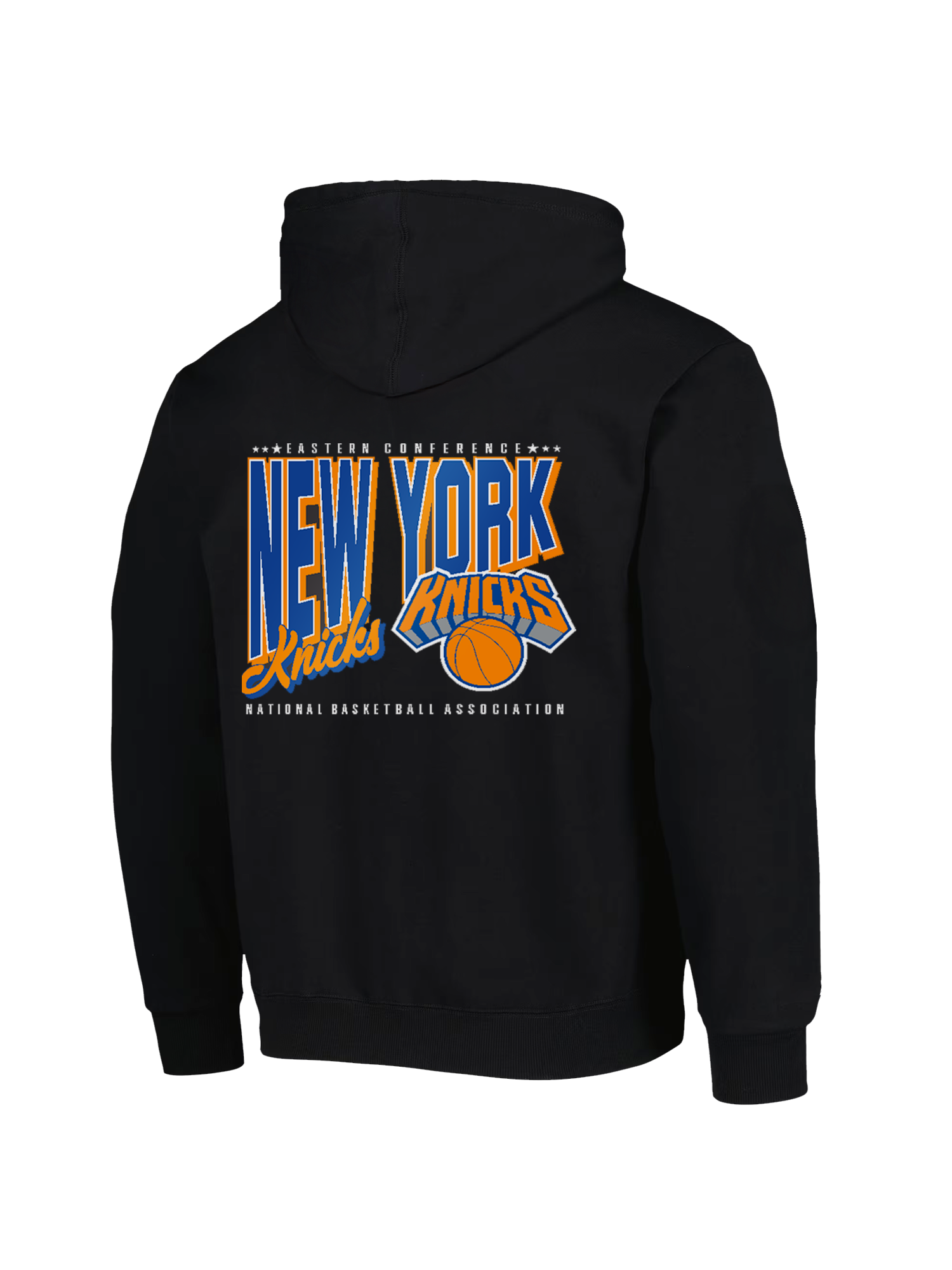New York Knicks NBA Essentials Clarkdale Vintage Hoodie Jumper - Black