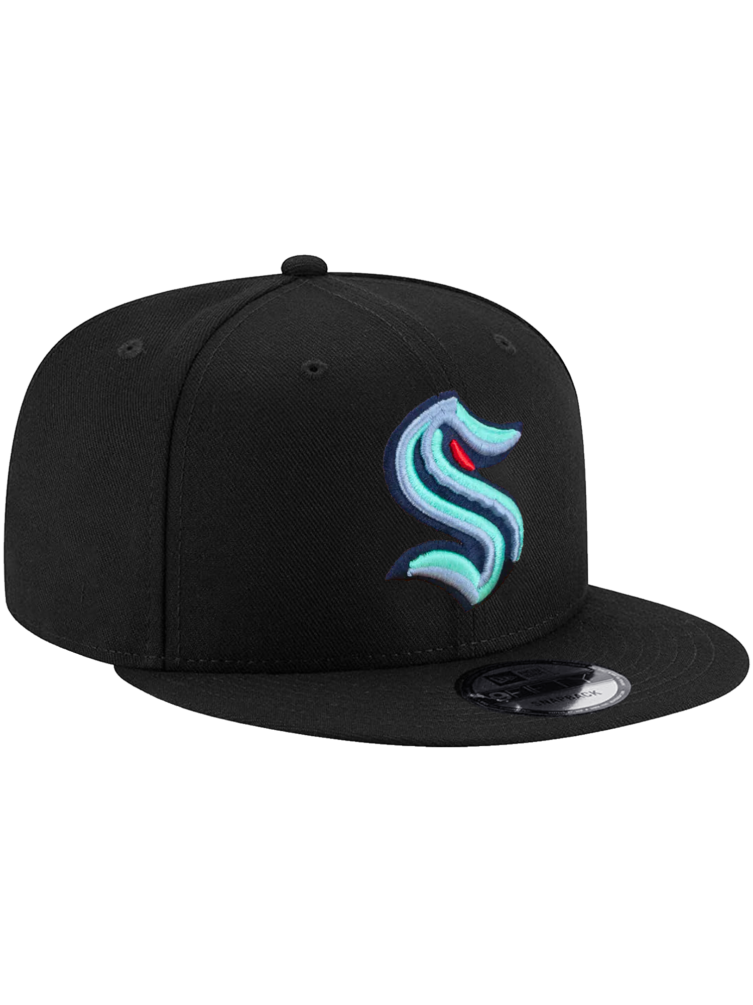 Seattle Kraken New Era NHL Team 9FIFTY Snapback Hat - Black