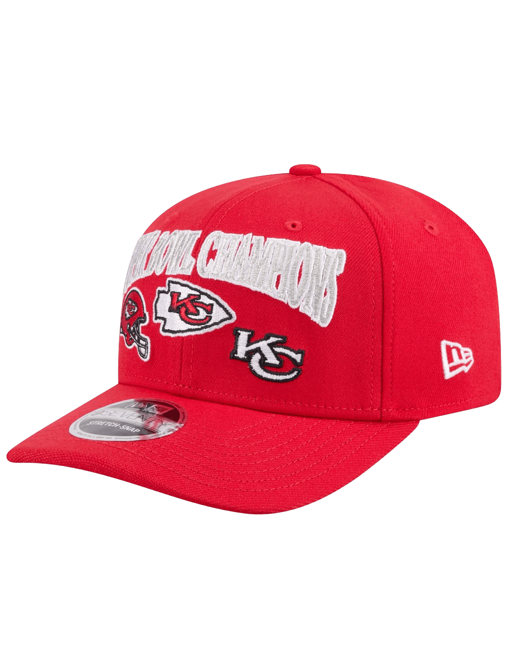 Kansas City Chiefs New Era NFL Champs History 9SEVENTY Stretch Snapback Hat
