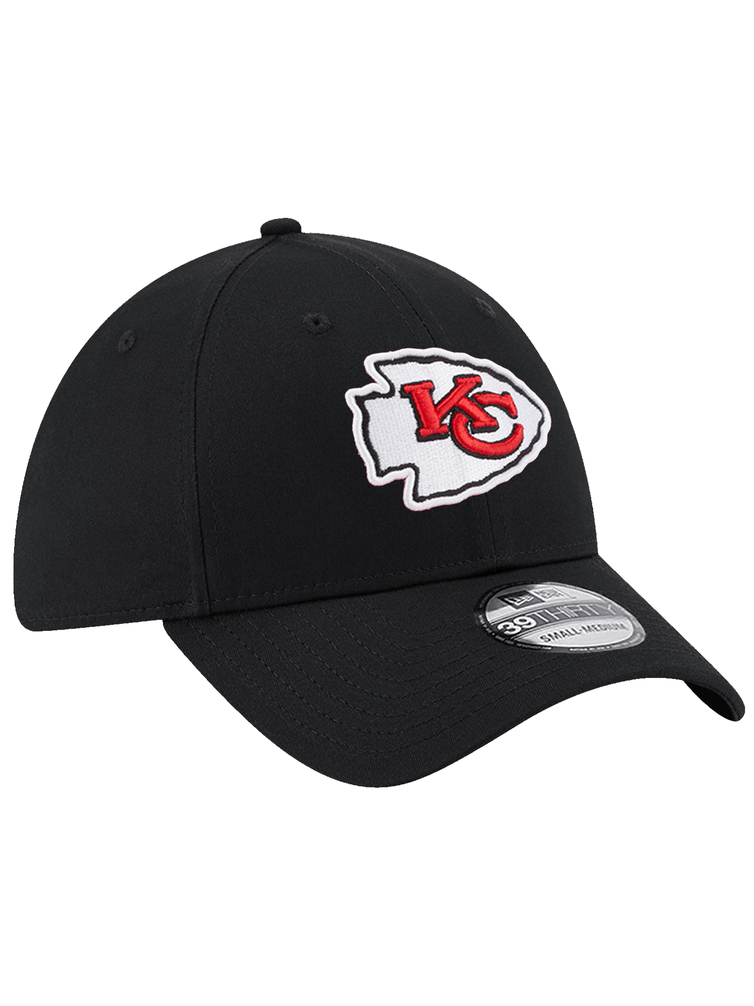 Kansas City Chiefs New Era NFL Team 39THIRTY Stretch-Fit Hat - Black