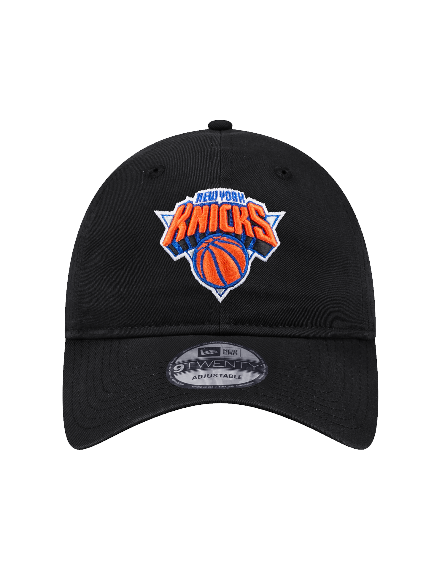 New York Knicks New Era NBA City Alt 9TWENTY Strapback Hat - Black