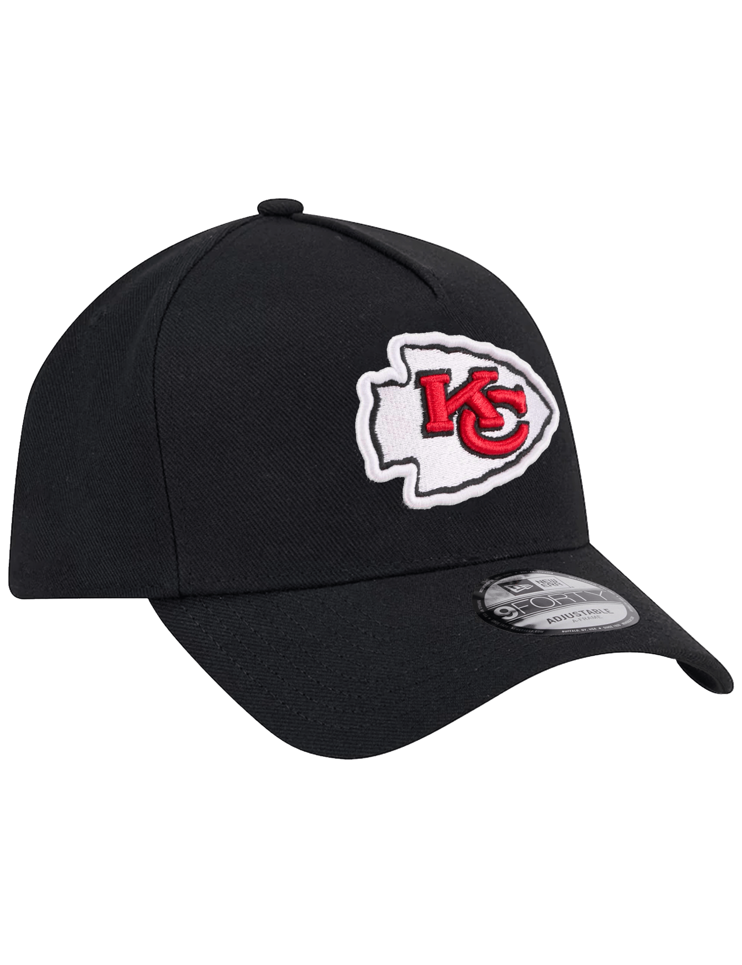 Kansas City Chiefs New Era NFL Team 9FORTY A-Frame Snapback Hat - Black