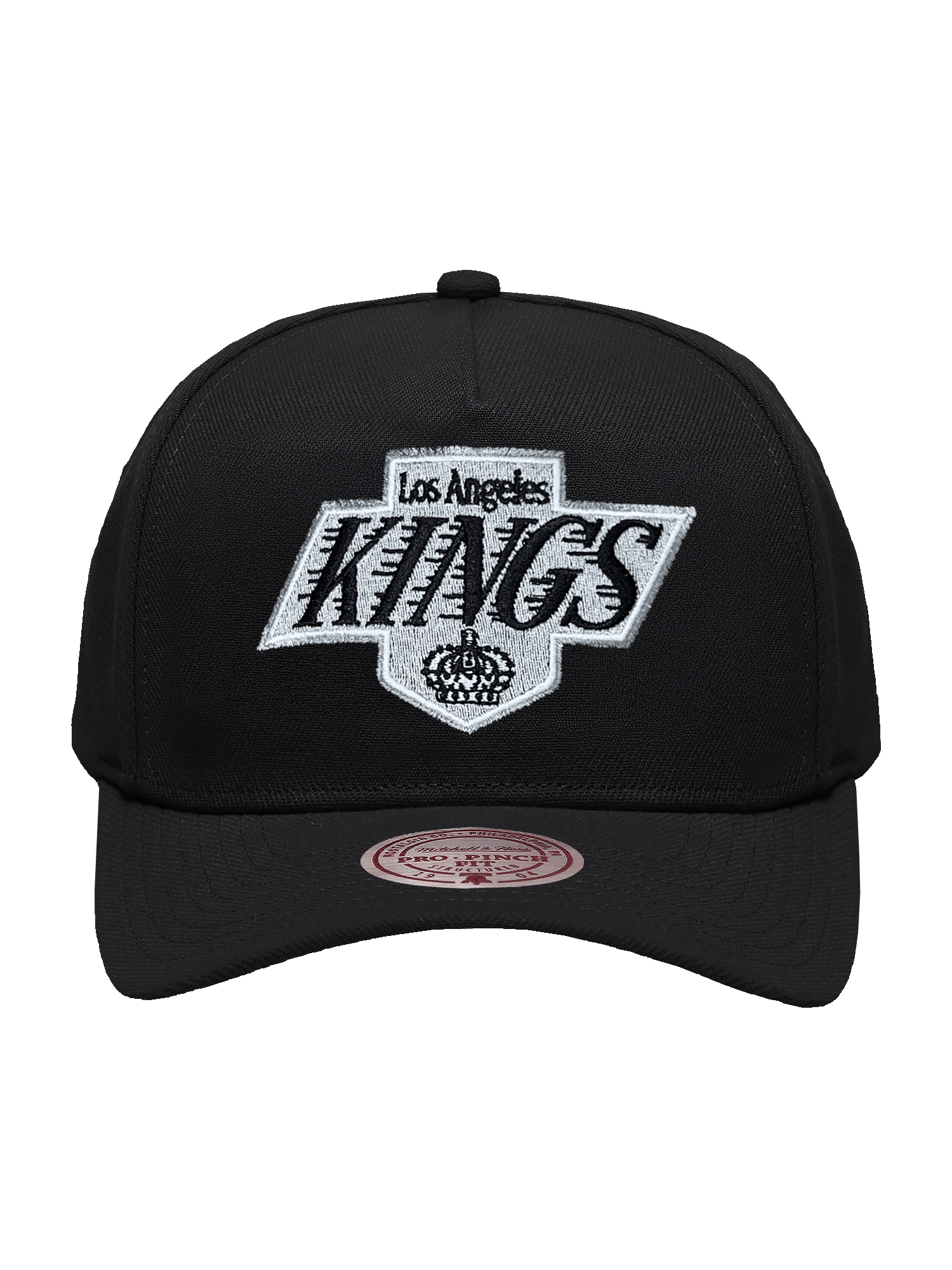 Los Angeles Kings Mitchell & Ness NHL Team Pro Pinch Snapback Hat - Black