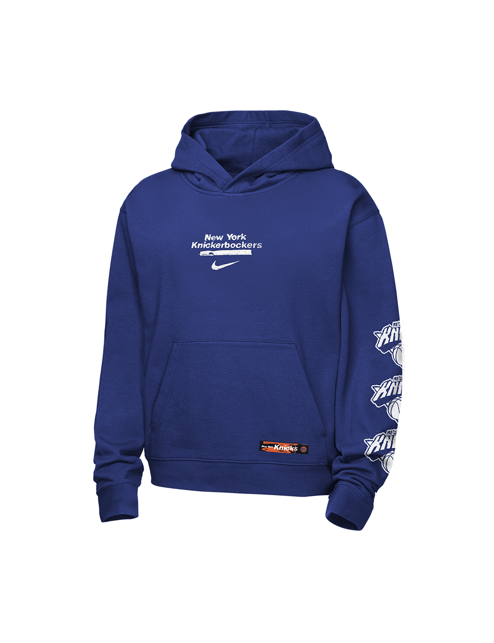 Youths New York Knicks Nike NBA Prime Courtside Hoodie Jumper - Blue