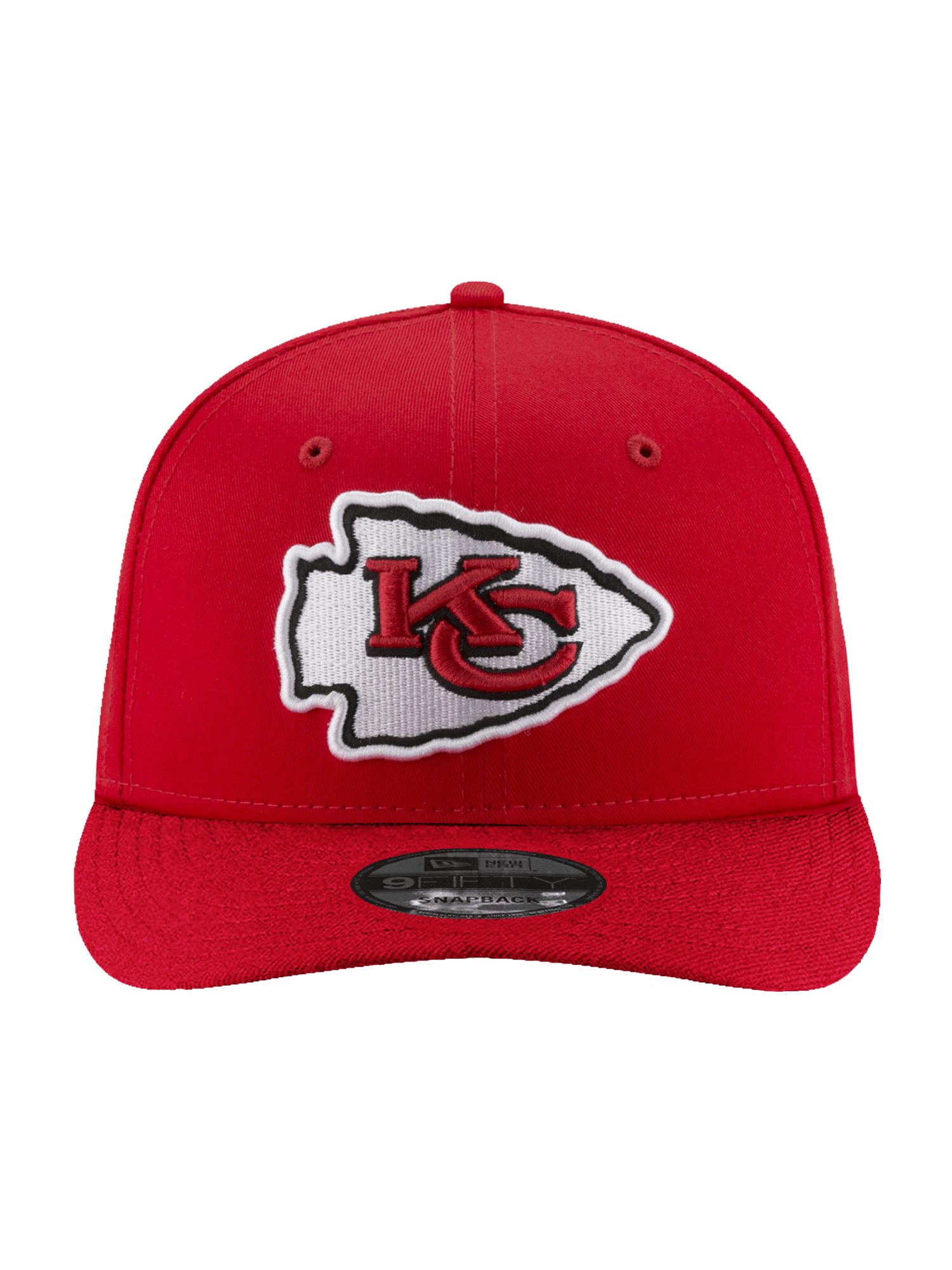 Kansas City Chiefs New Era NFL Team 9FIFTY Pre-Curved Snapback Hat - Red