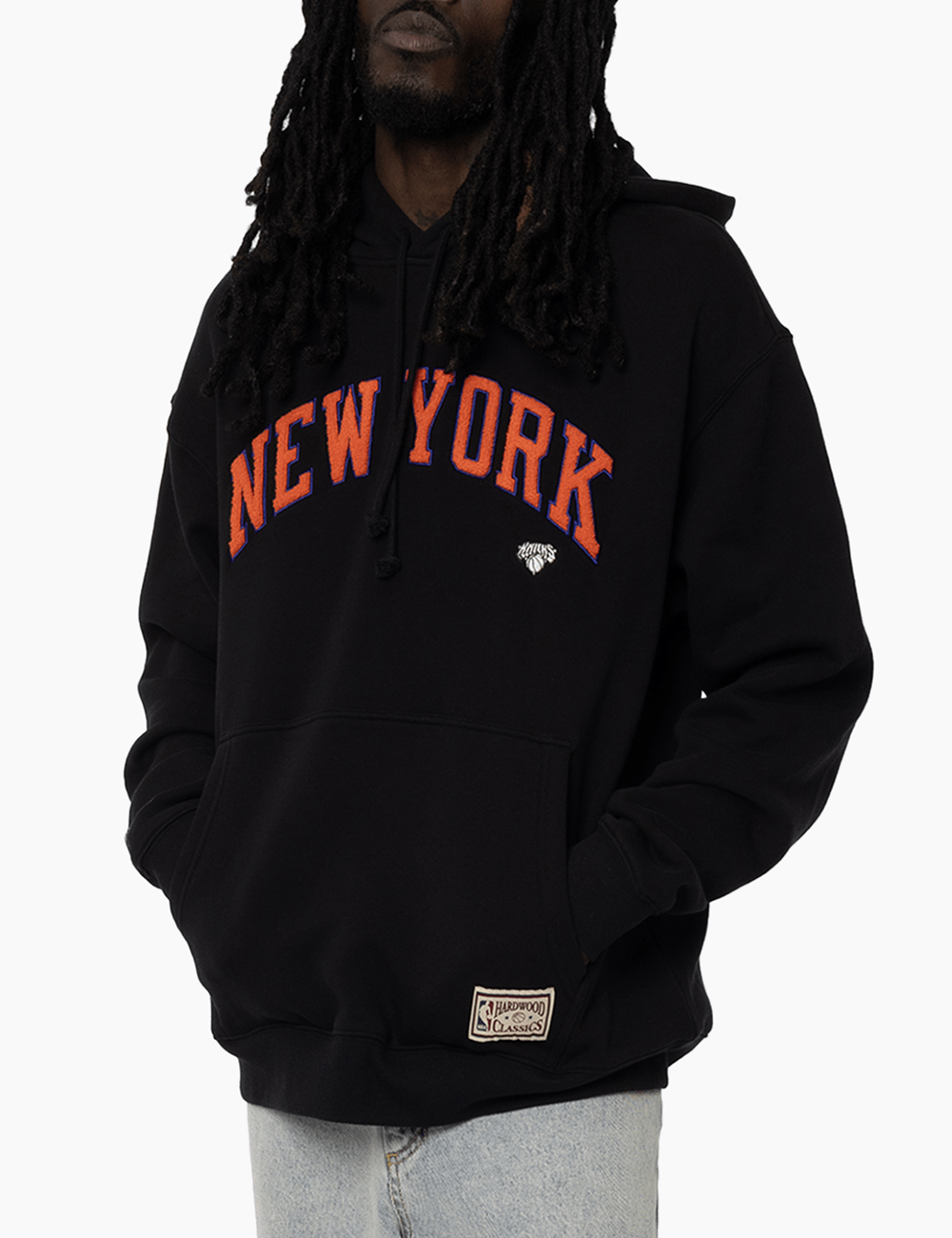 New York Knicks Mitchell & Ness NBA Big Apple Hoodie Jumper - Black