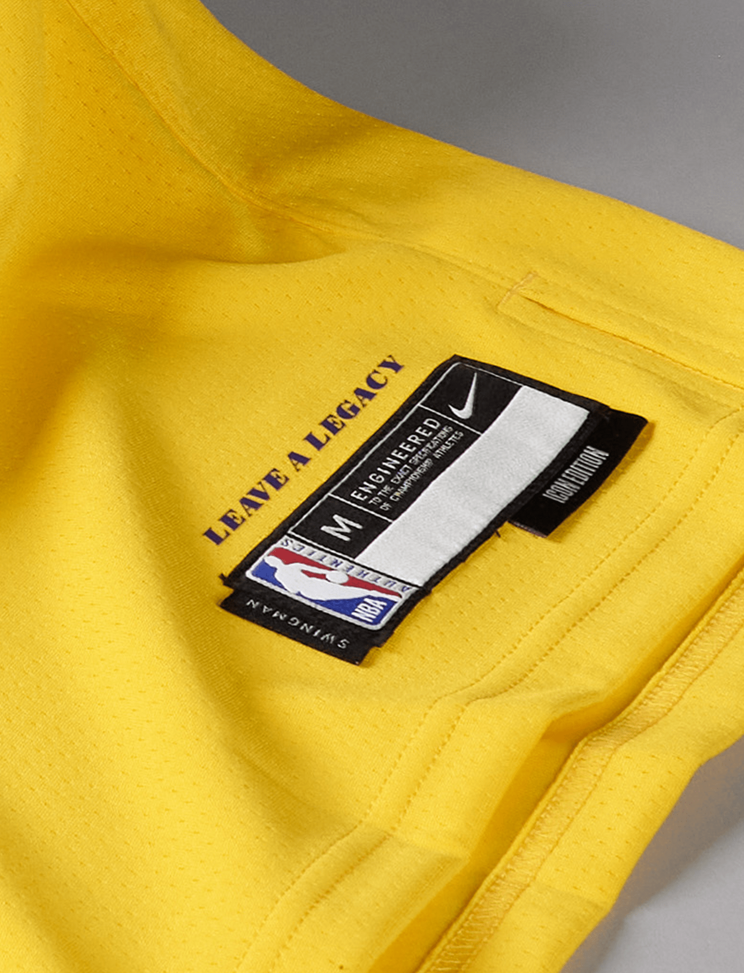 Youths Kobe Bryant Los Angeles Lakers Nike NBA Icon Jersey - Yellow