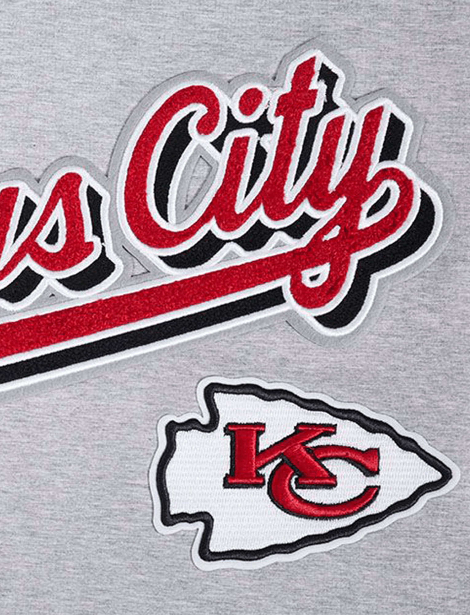 Kansas City Chiefs Pro Standard NFL Script Tail Flex T-Shirt - Grey Marle