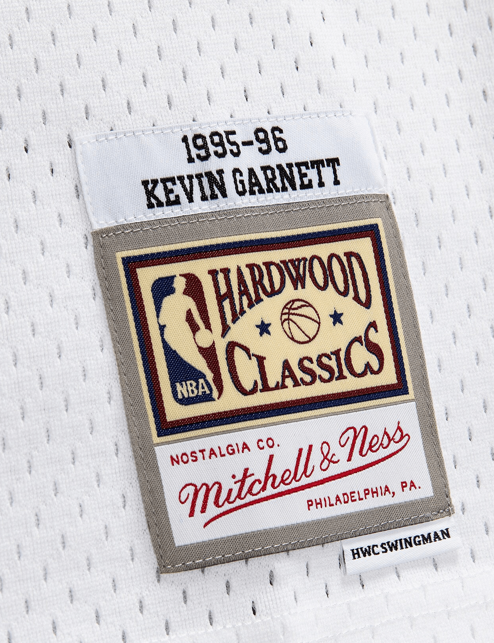 Kevin Garnett Minnesota Timberwolves Mitchell & Ness NBA 95-96 Home HWC Swingman Jersey - White