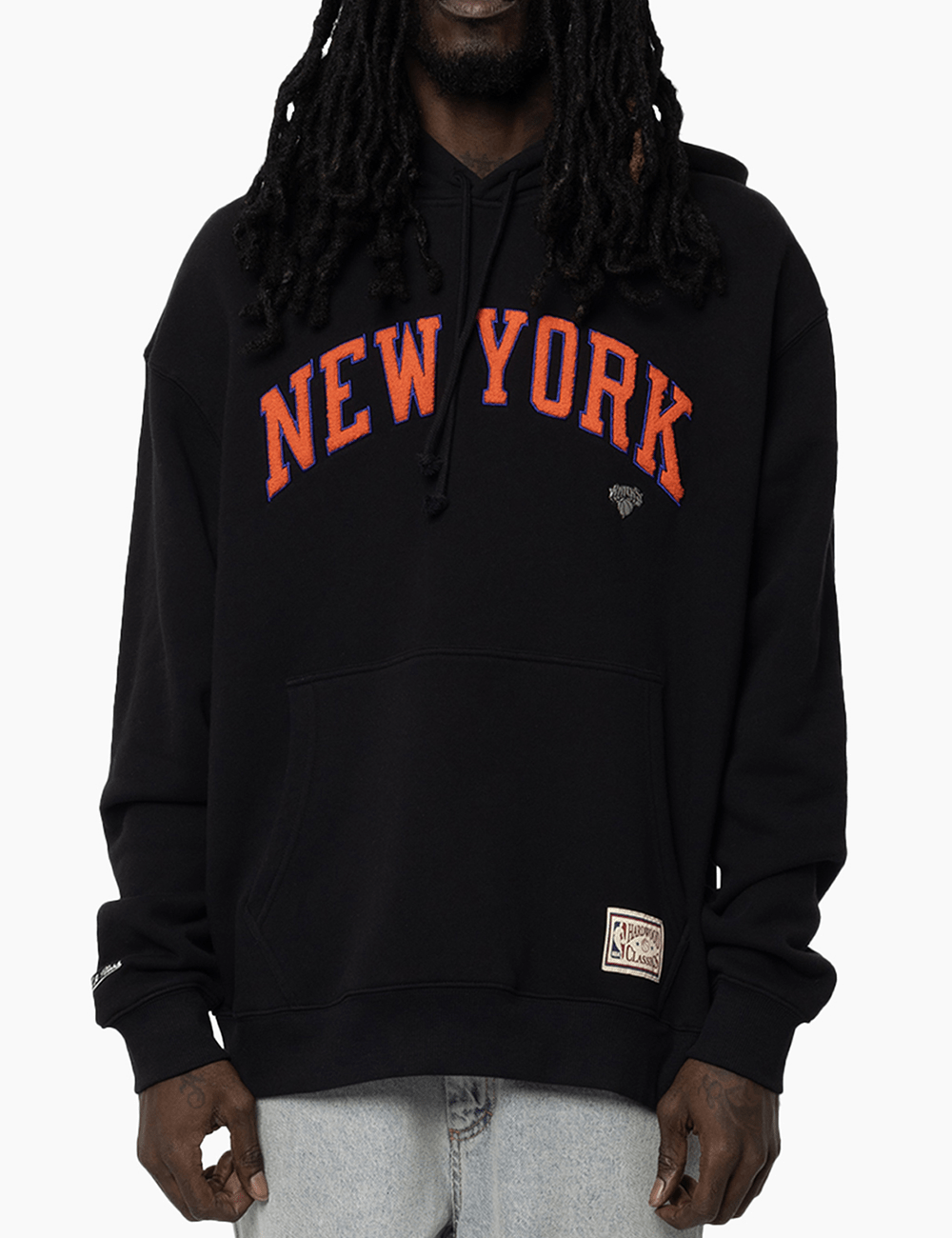 New York Knicks Mitchell & Ness NBA Big Apple Hoodie Jumper - Black