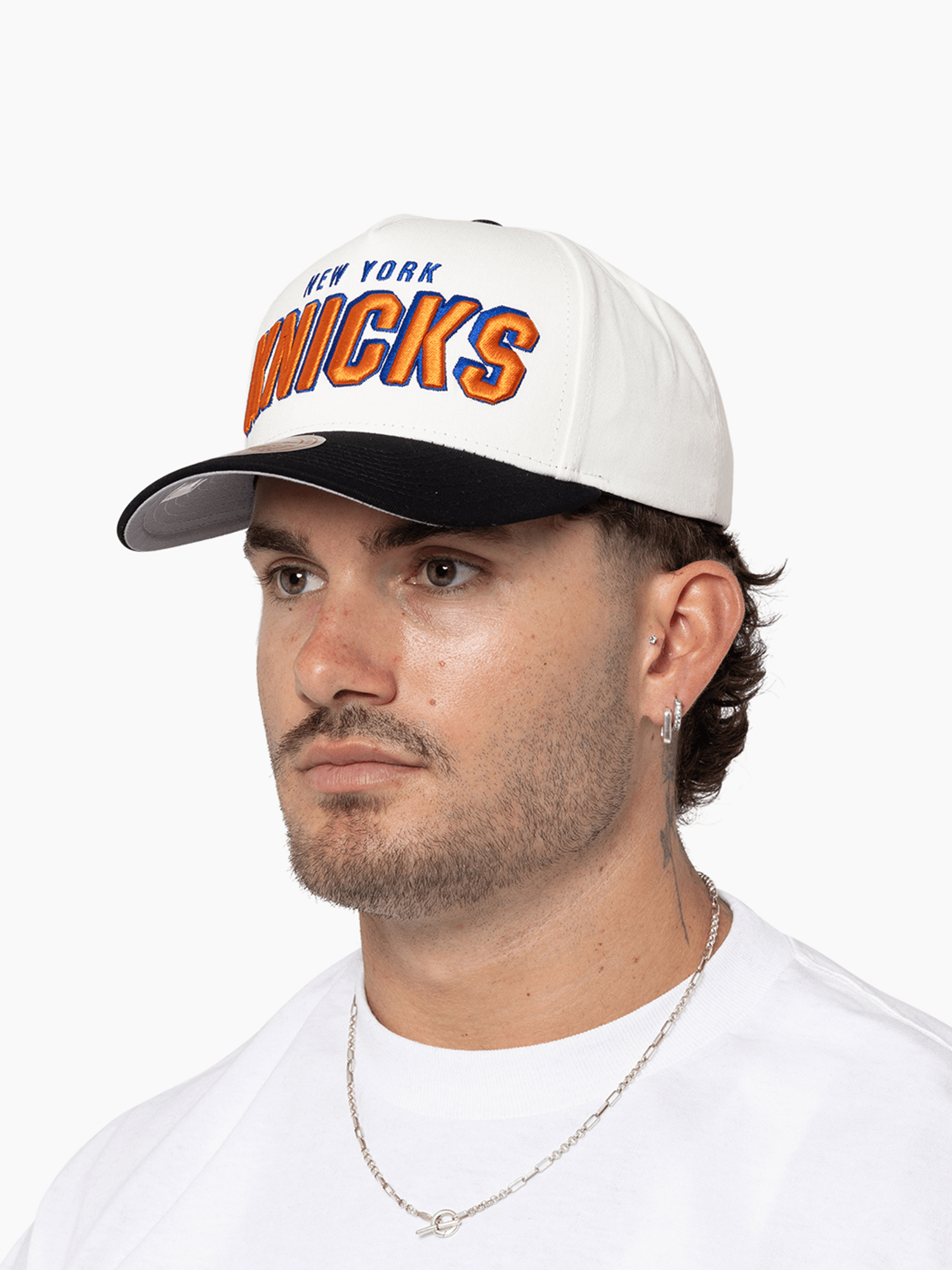 New York Knicks Mitchell & Ness NBA HWC Draft Day Pro Pinch Snapback Hat
