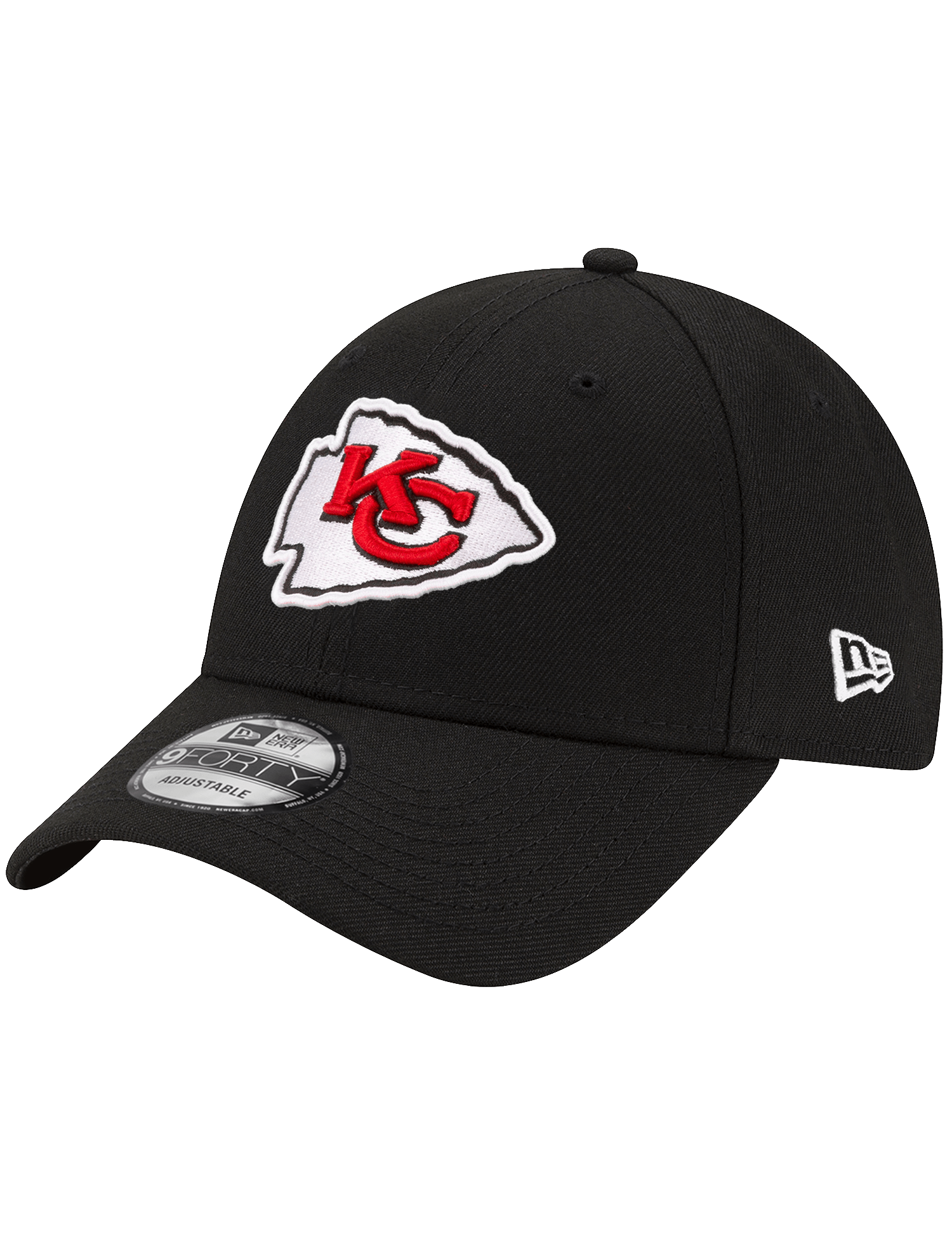 Kansas City Chiefs New Era NFL Team 9FORTY Strapback Hat - Black