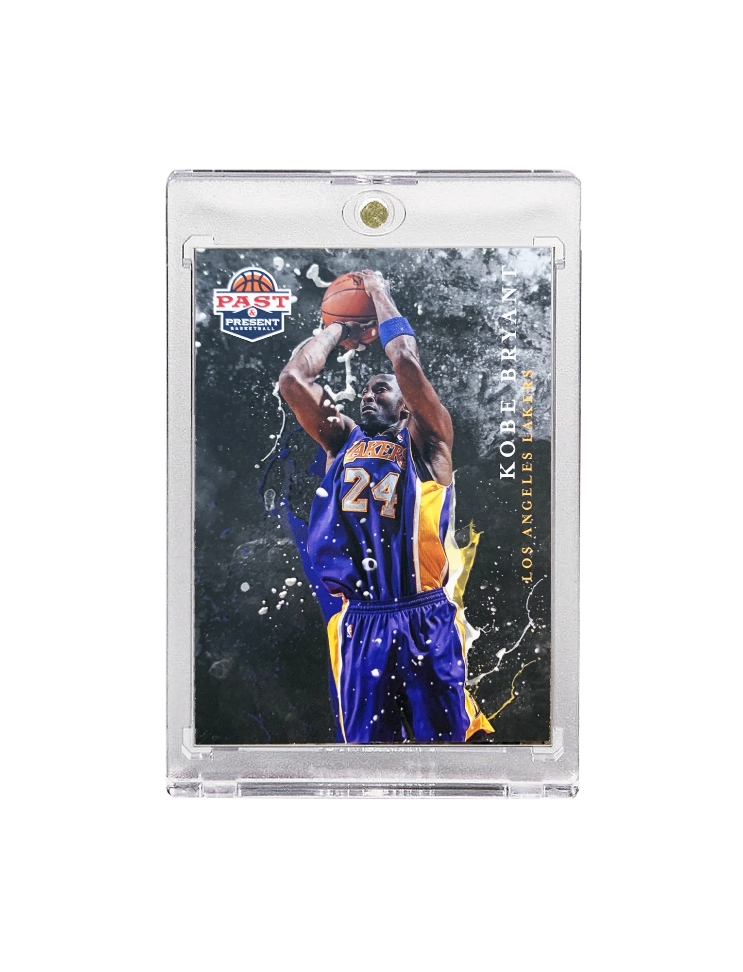 Kobe Bryant Los Angeles Lakers Panini NBA Past Present Raining 3's Card