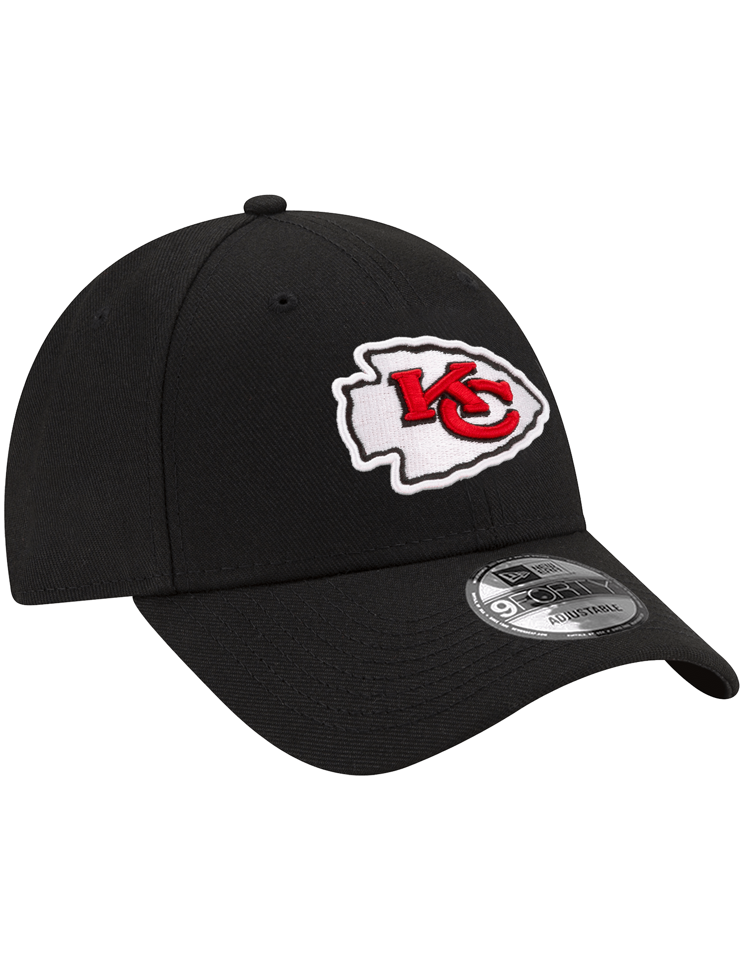 Kansas City Chiefs New Era NFL Team 9FORTY Strapback Hat - Black