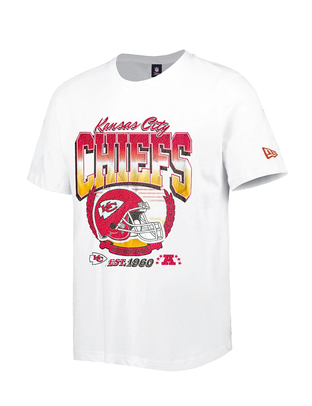 Kansas City Chiefs New Era NFL Helmet Crest T-Shirt - White