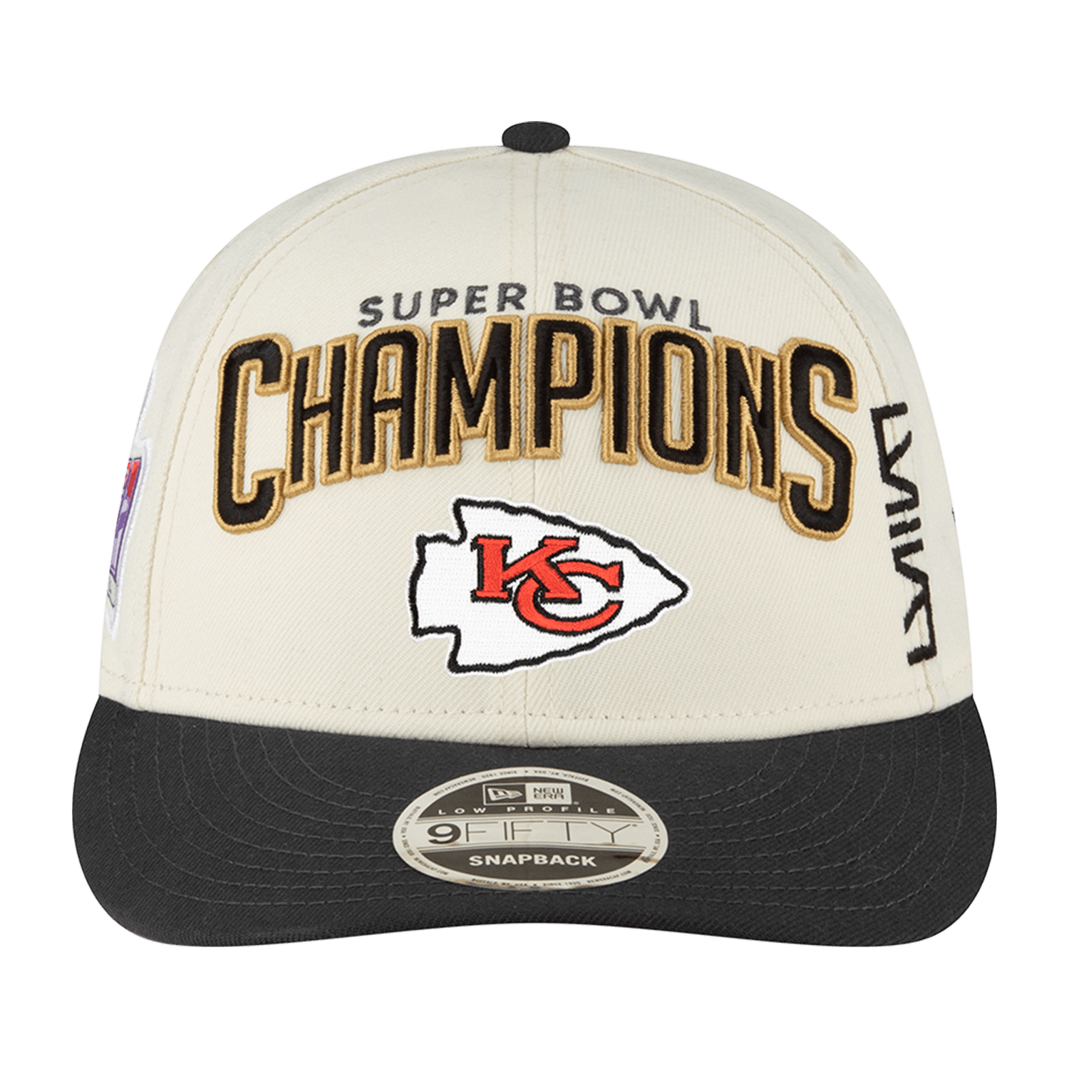 Kansas City Chiefs New Era NFL Super Bowl LVIII Champs 9FIFTY Snapback Hat - Chrome White