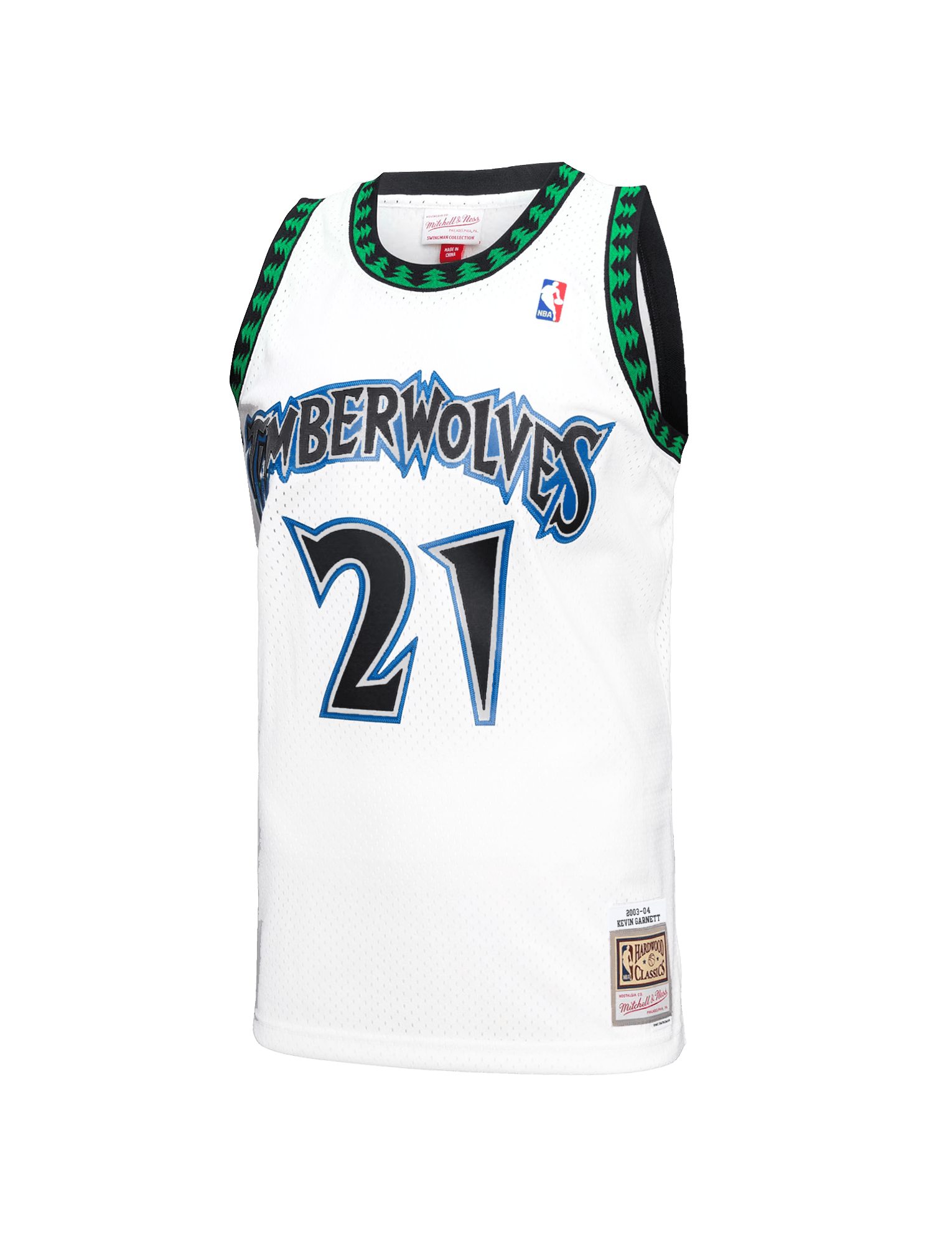 Kevin Garnett Minnesota Timberwolves Mitchell & Ness NBA 03-04 HWC Swingman Jersey - White