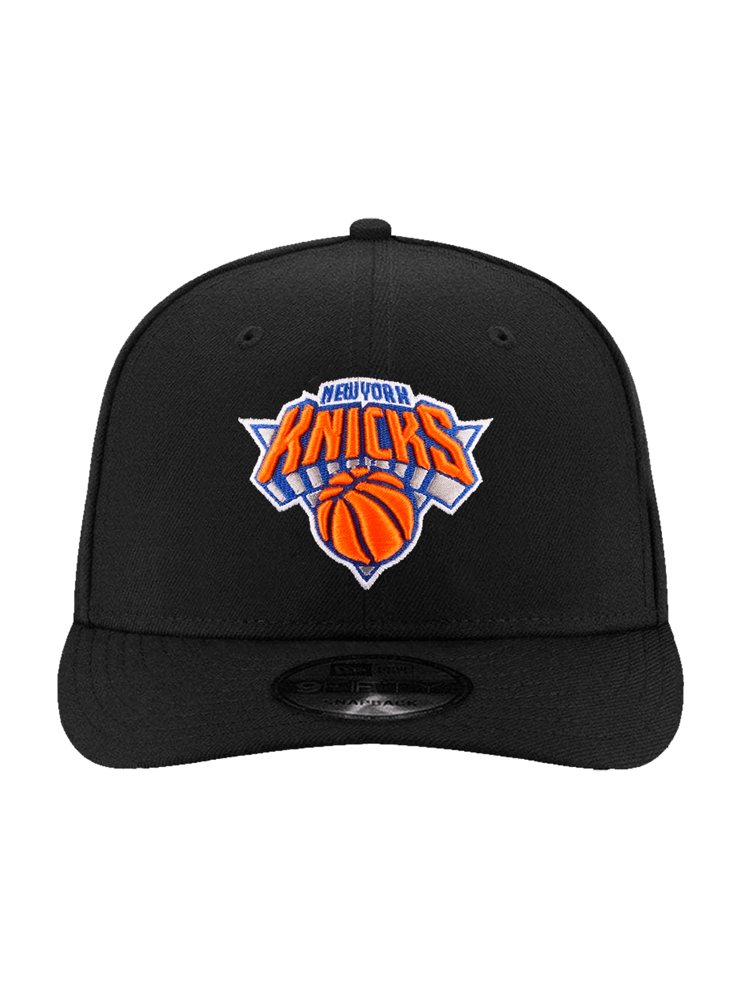 New York Knicks New Era NBA Team 9FIFTY Pre-Curved Snapback Hat - Black