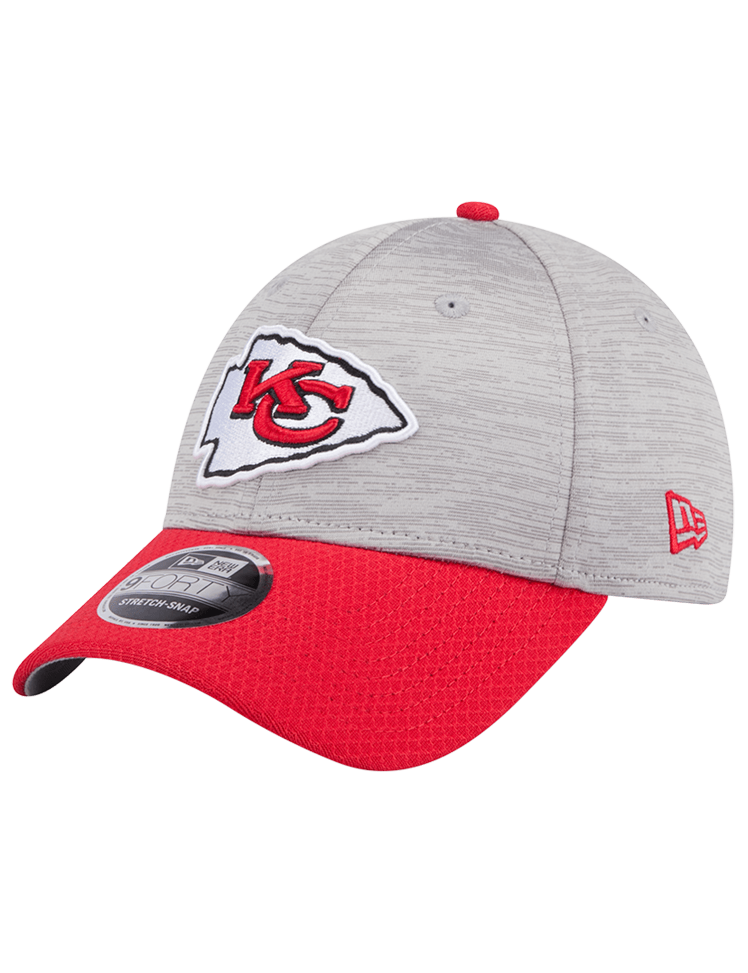 Kansas City Chiefs New Era NFL Team Active Digi-Tech 9FORTY Snapback Hat - Graphite Grey