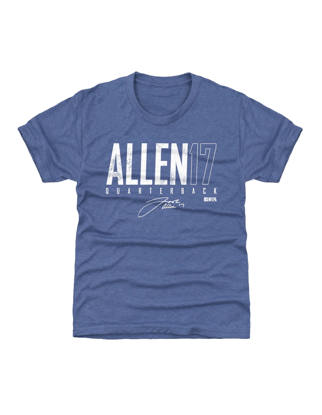 Youths Josh Allen Buffalo Bills 500 Level NFL Elite T-Shirt - Tri Blue