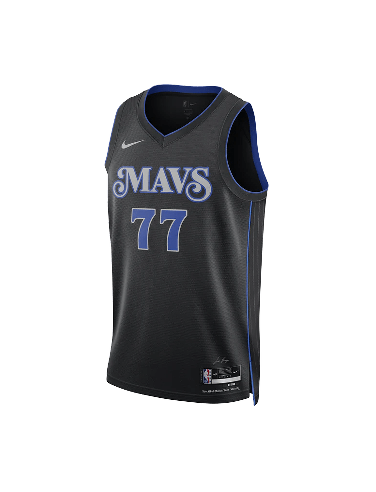 Youths Luka Doncic Dallas Mavericks Nike NBA 23-24 City Edition Jersey - Black