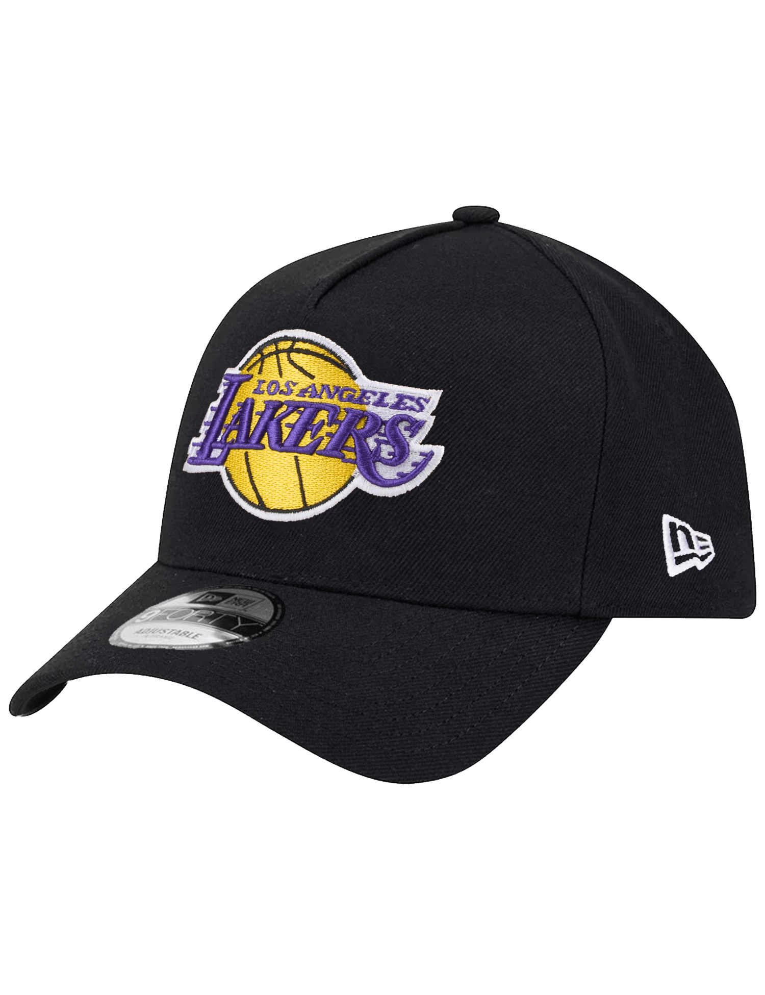 Los Angeles Lakers New Era NBA Team 9FORTY A-Frame Snapback Hat - Black