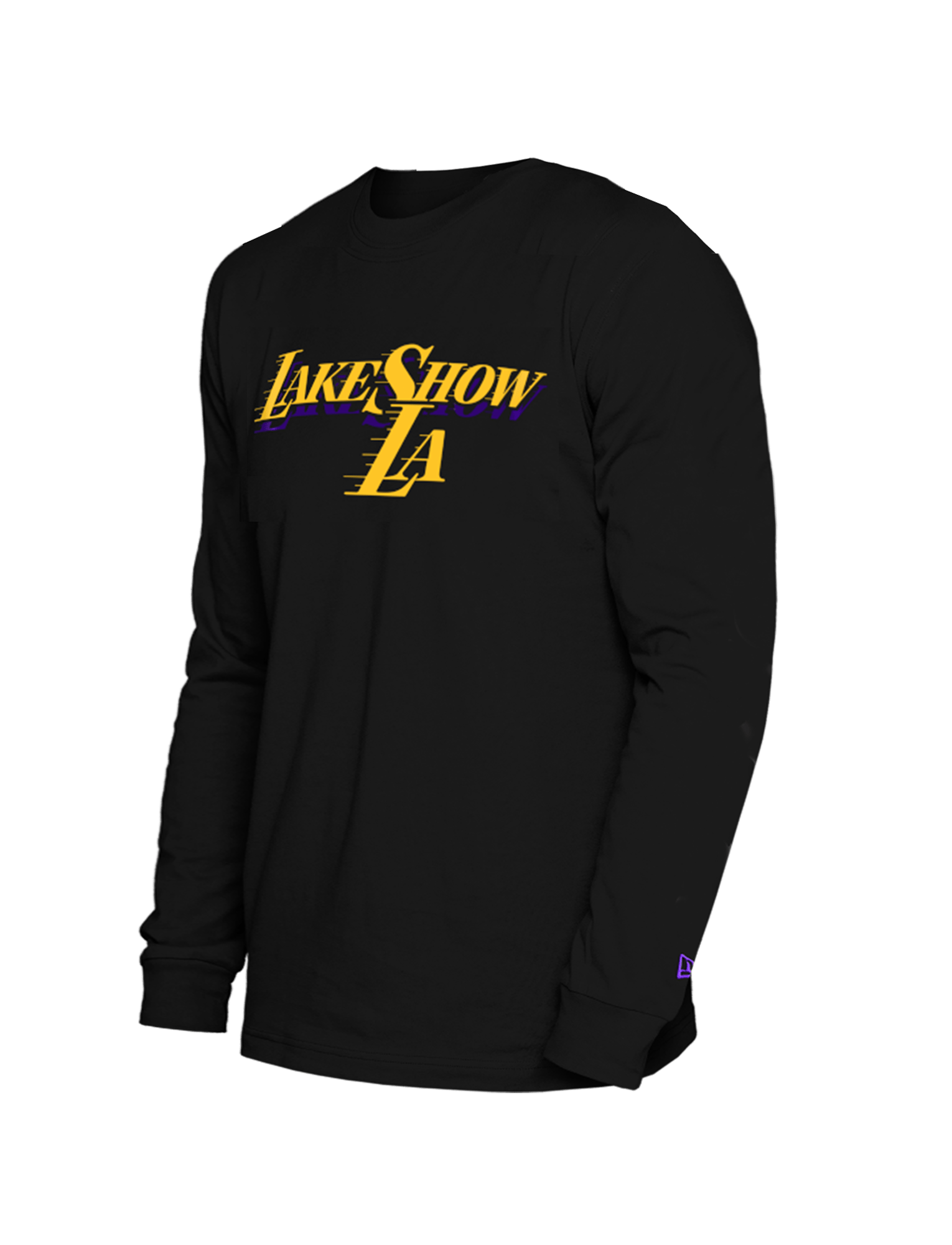 Los Angeles Lakers New Era NBA 24-25 City Edition Long Sleeve T-Shirt - Black