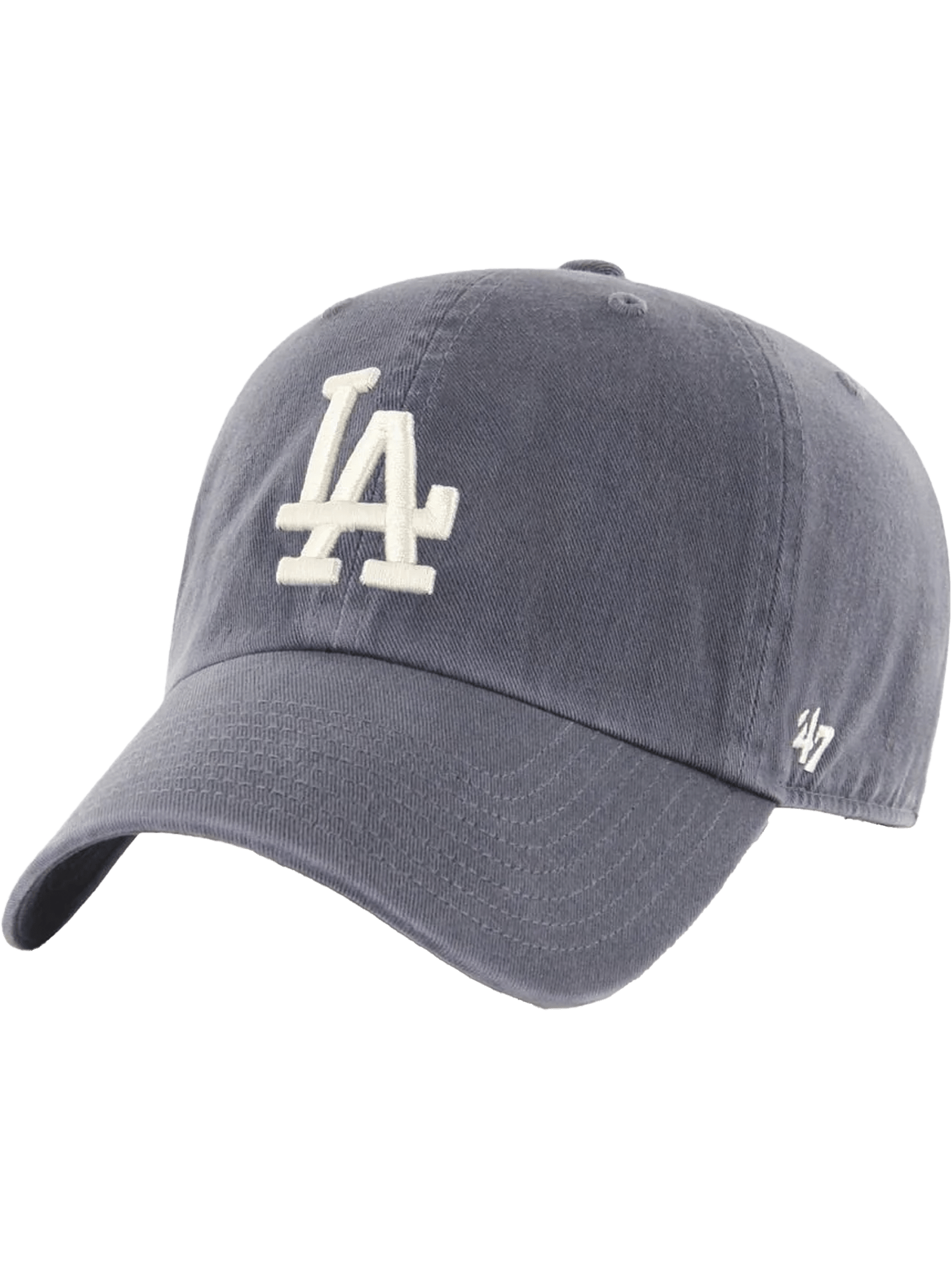 Los Angeles Dodgers '47 MLB Team Clean Up Strapback Hat - Vintage Navy
