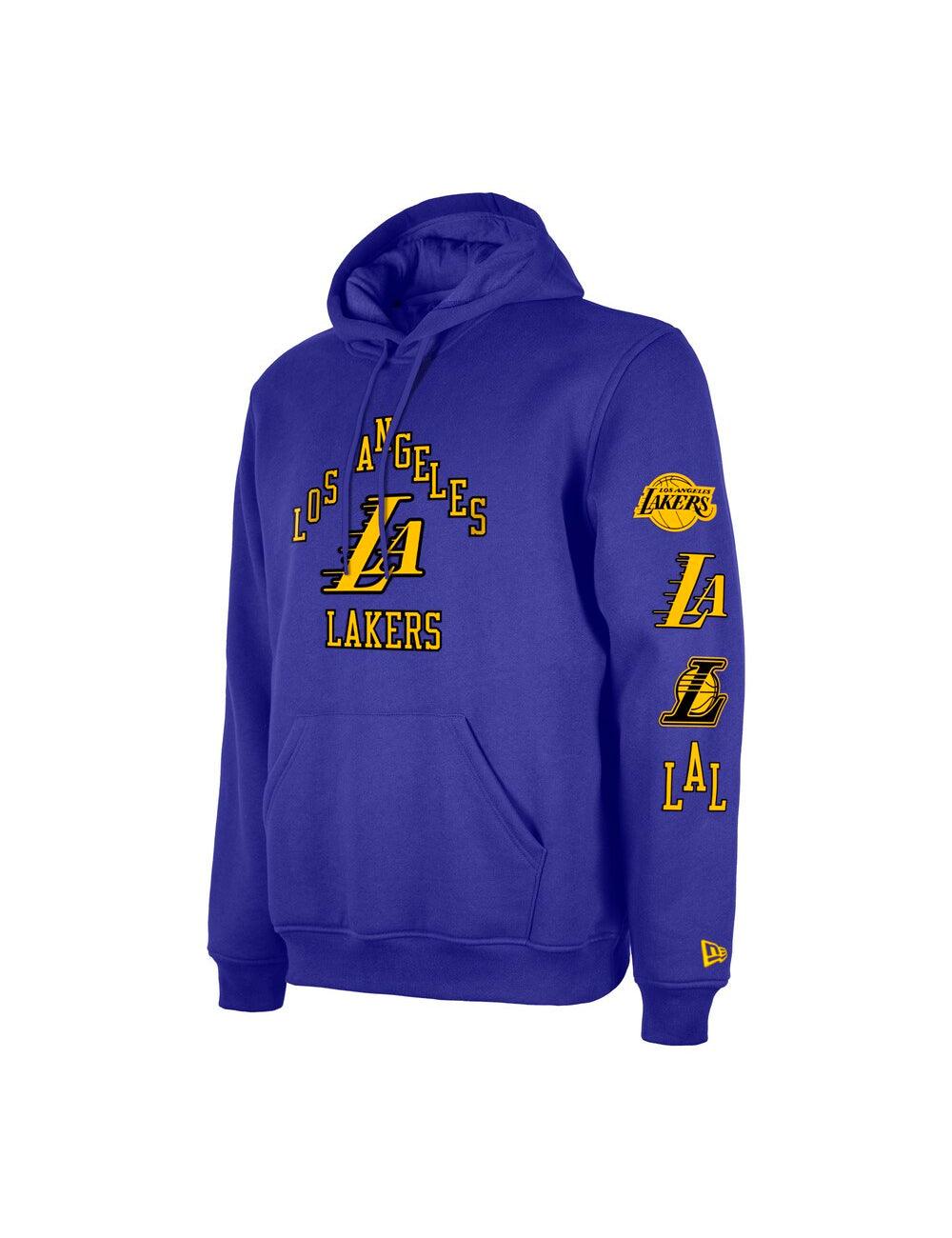 Los Angeles Lakers New Era NBA 24 City Edition Hoodie Jumper - Purple