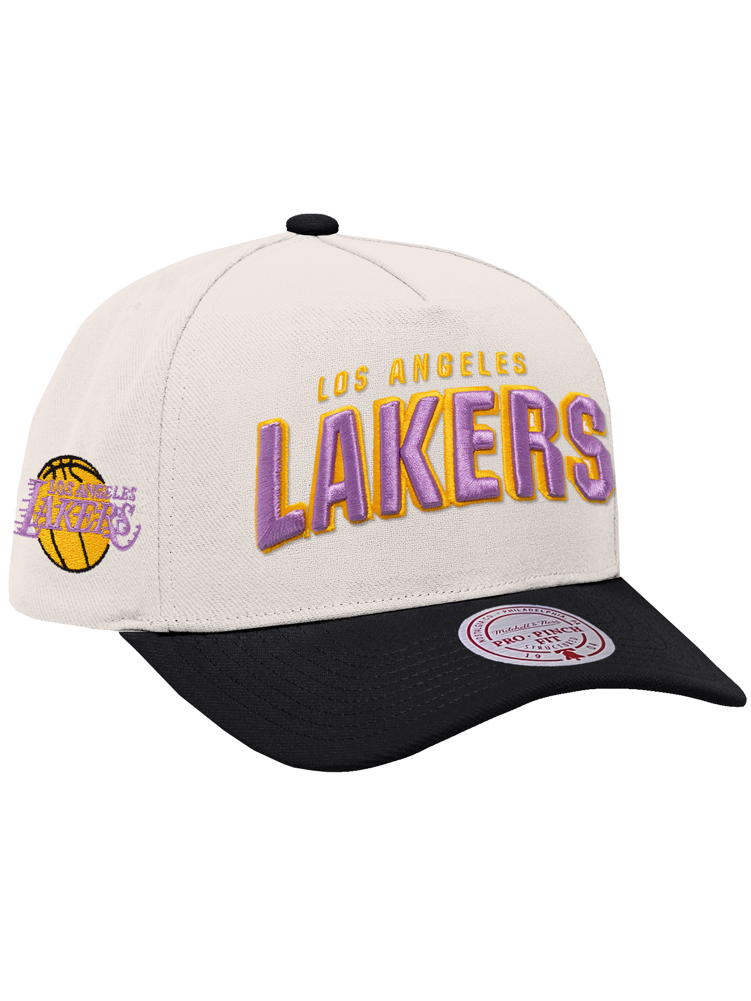 Los Angeles Lakers Mitchell & Ness NBA HWC Draft Day Pro Pinch Snapback Hat