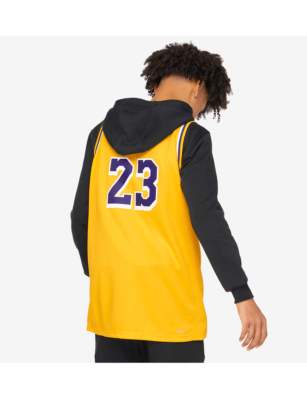 Youths LeBron James Los Angeles Lakers Nike NBA Icon Jersey - Yellow