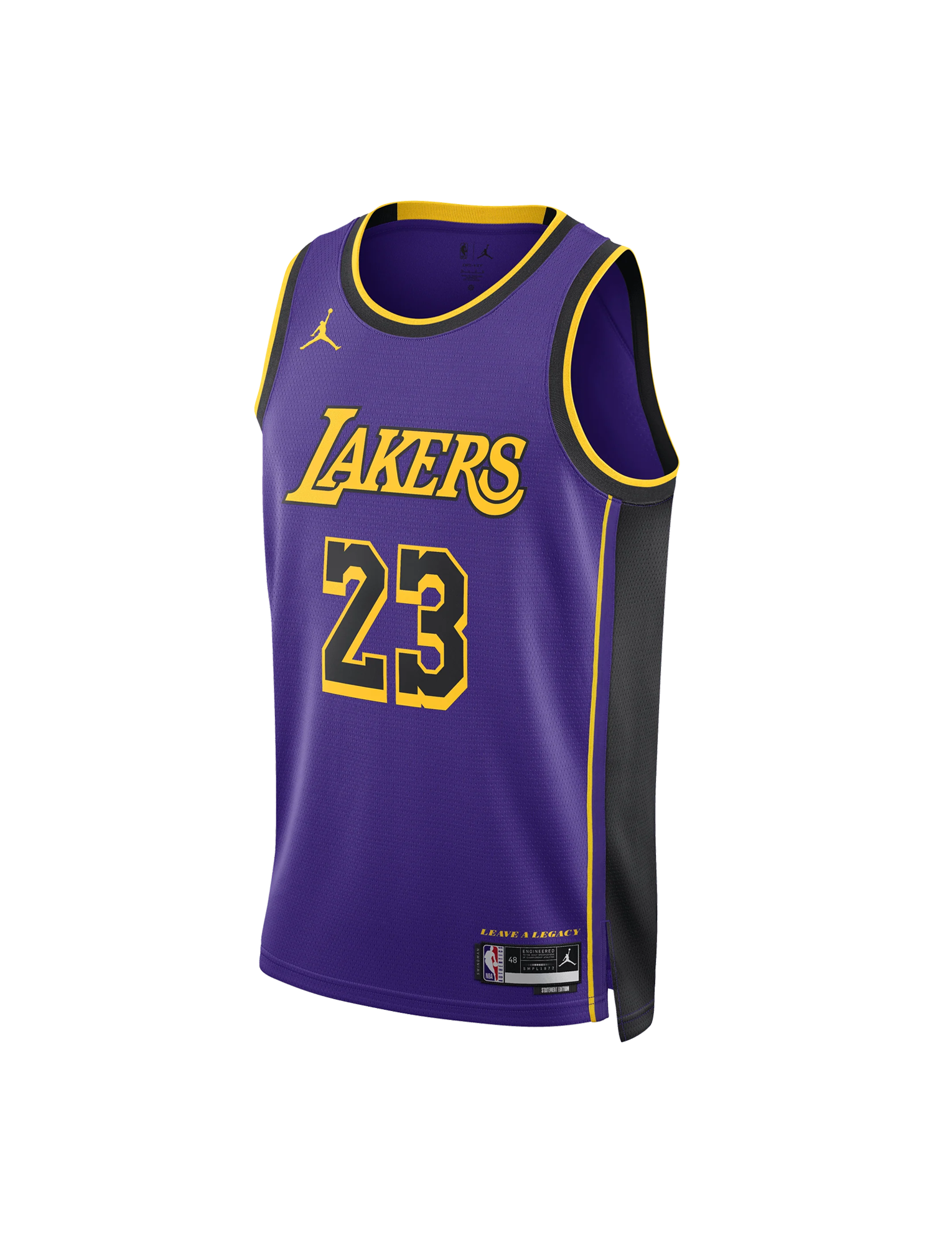 Youths LeBron James Los Angeles Lakers Nike NBA Statement Jersey - Purple