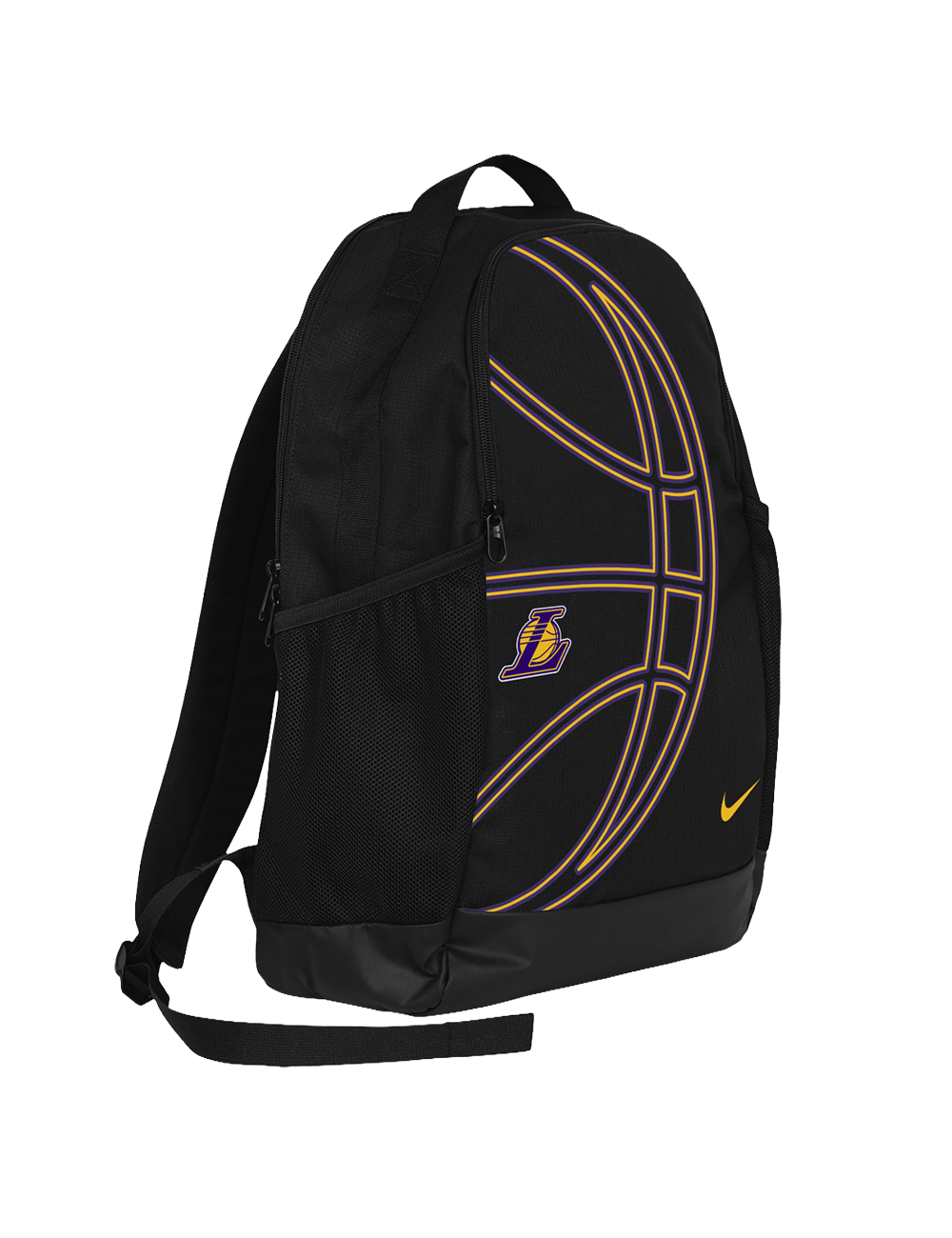 Los Angeles Lakers Nike NBA Brasilia 2.0 Backpack Bag - Black