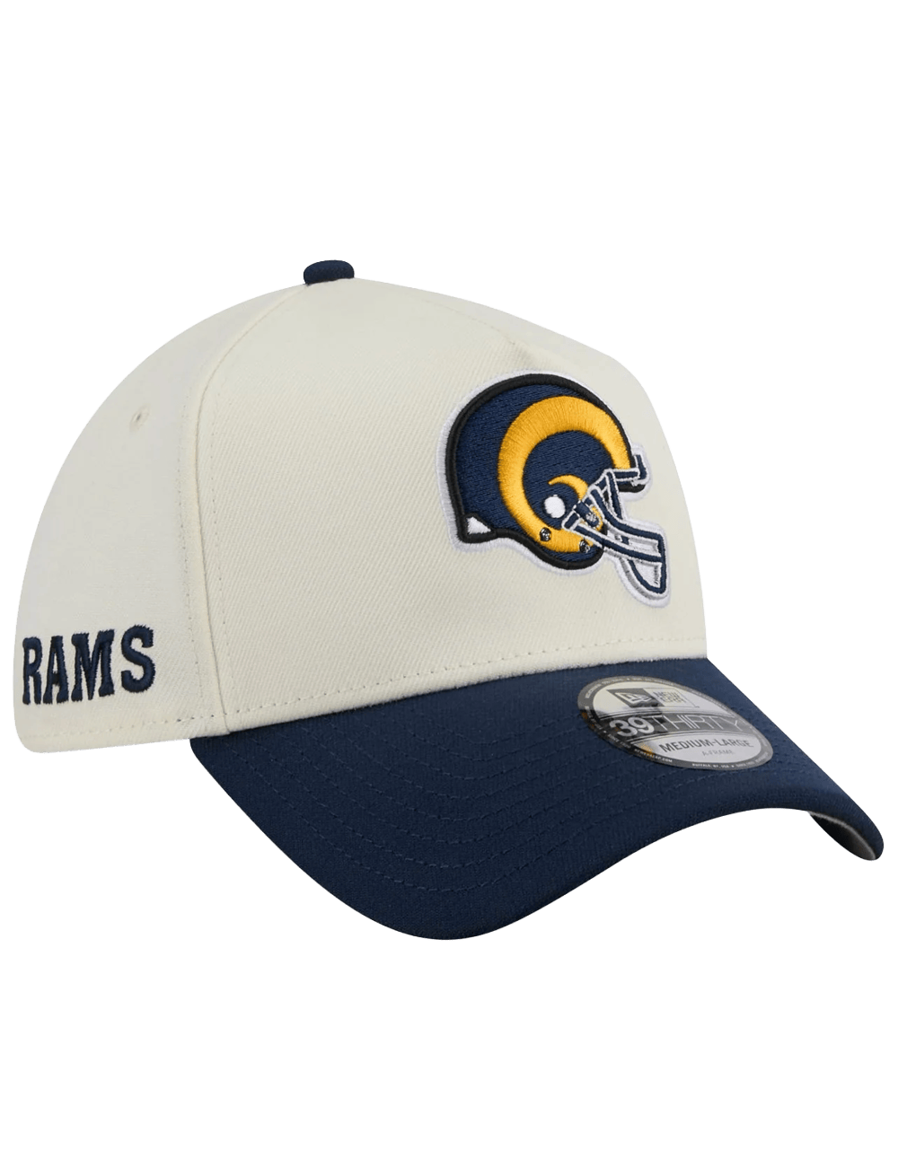 Los Angeles Rams New Era NFL Historic 39THIRTY A-Frame Stretch-Fit Hat - Chrome