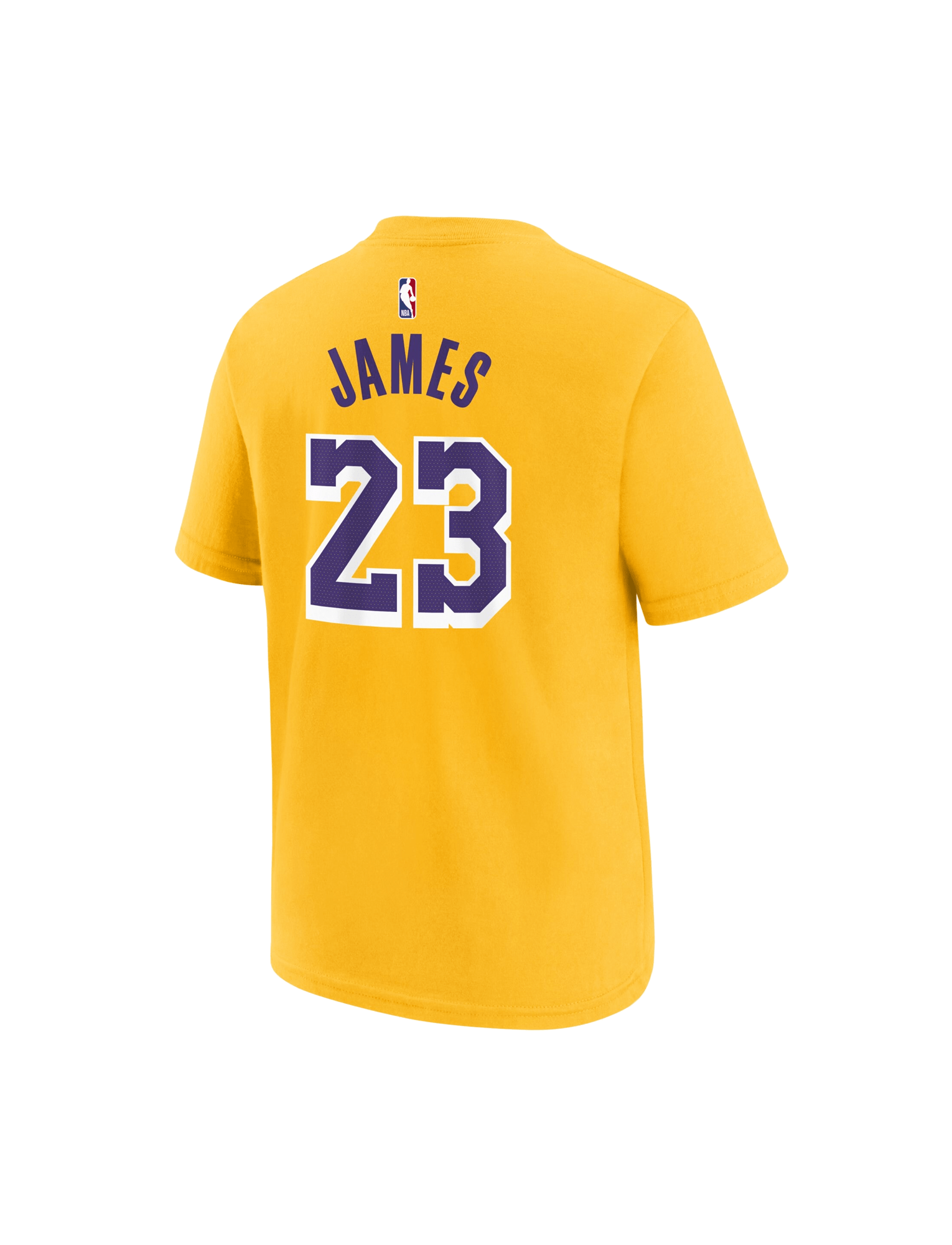 Youths LeBron James Los Angeles Lakers Nike NBA Icon T-Shirt - Yellow