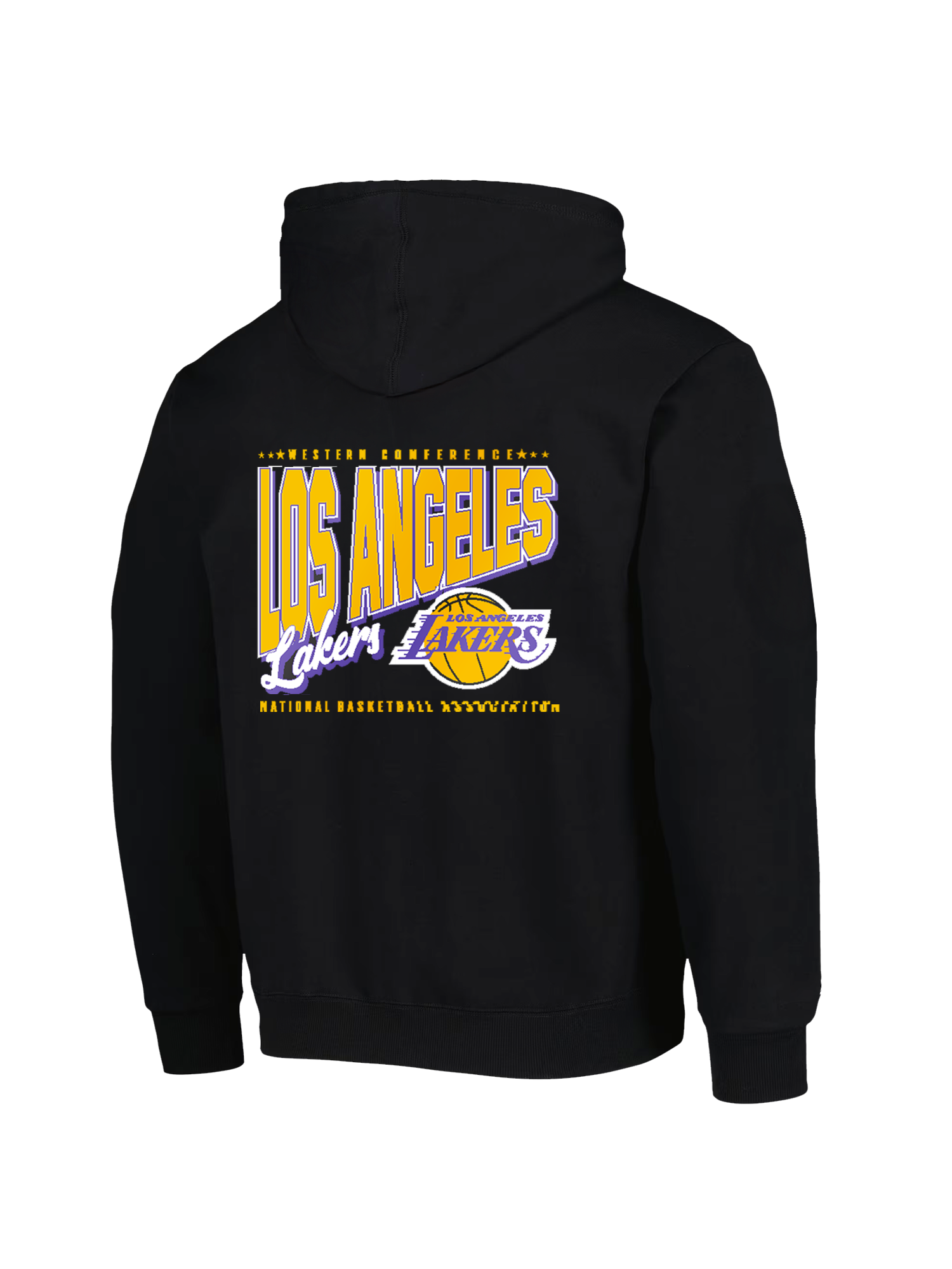 Los Angeles Lakers NBA Essentials Clarkdale Vintage Hoodie Jumper - Black