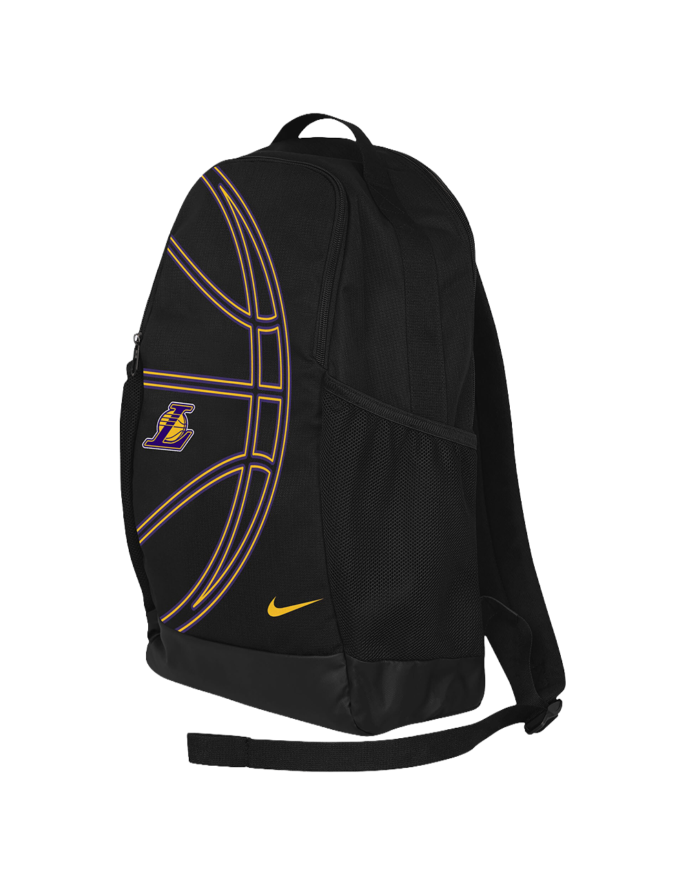Los Angeles Lakers Nike NBA Brasilia 2.0 Backpack Bag - Black